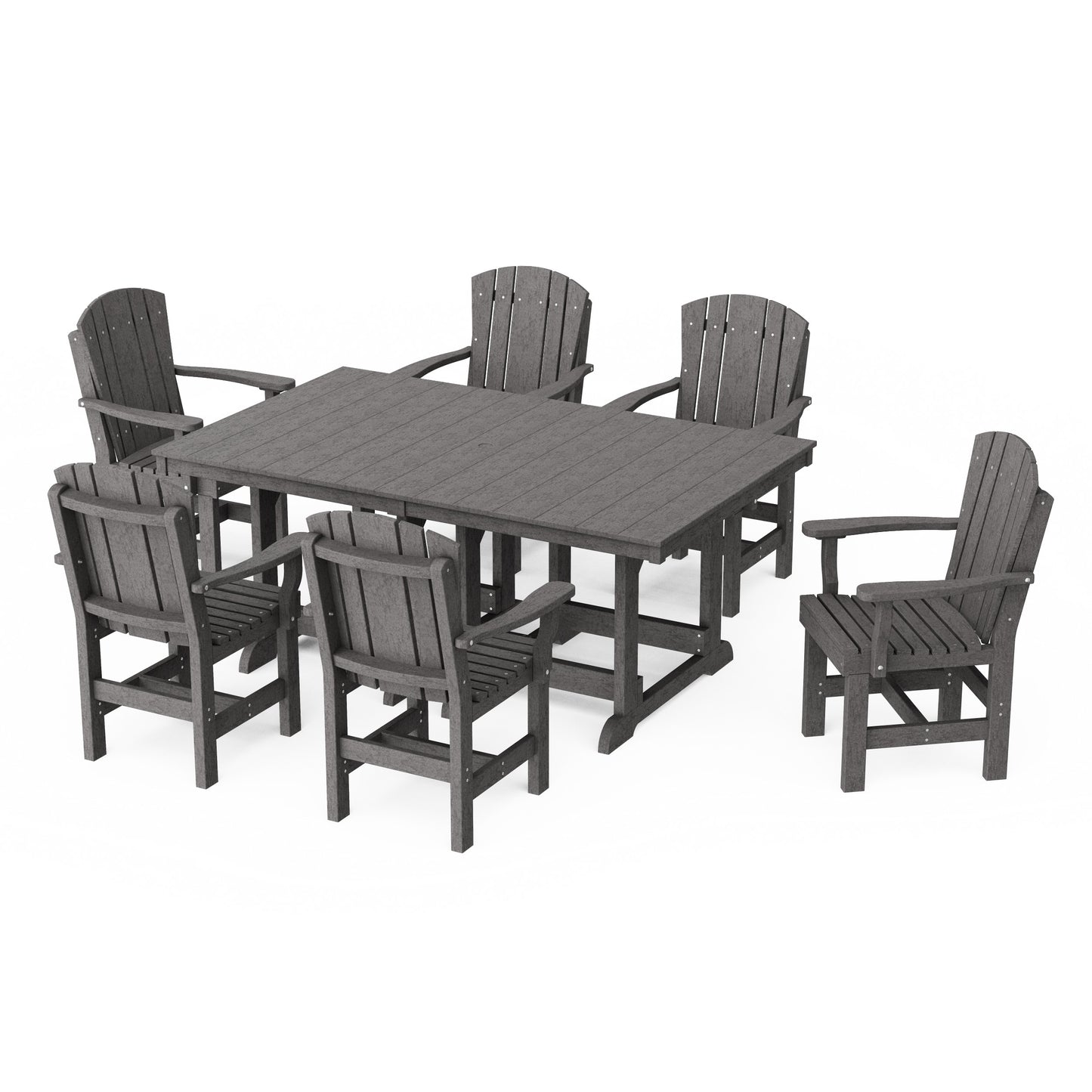 Heritage 7-Piece Arm Chair Rectangular Dining Set