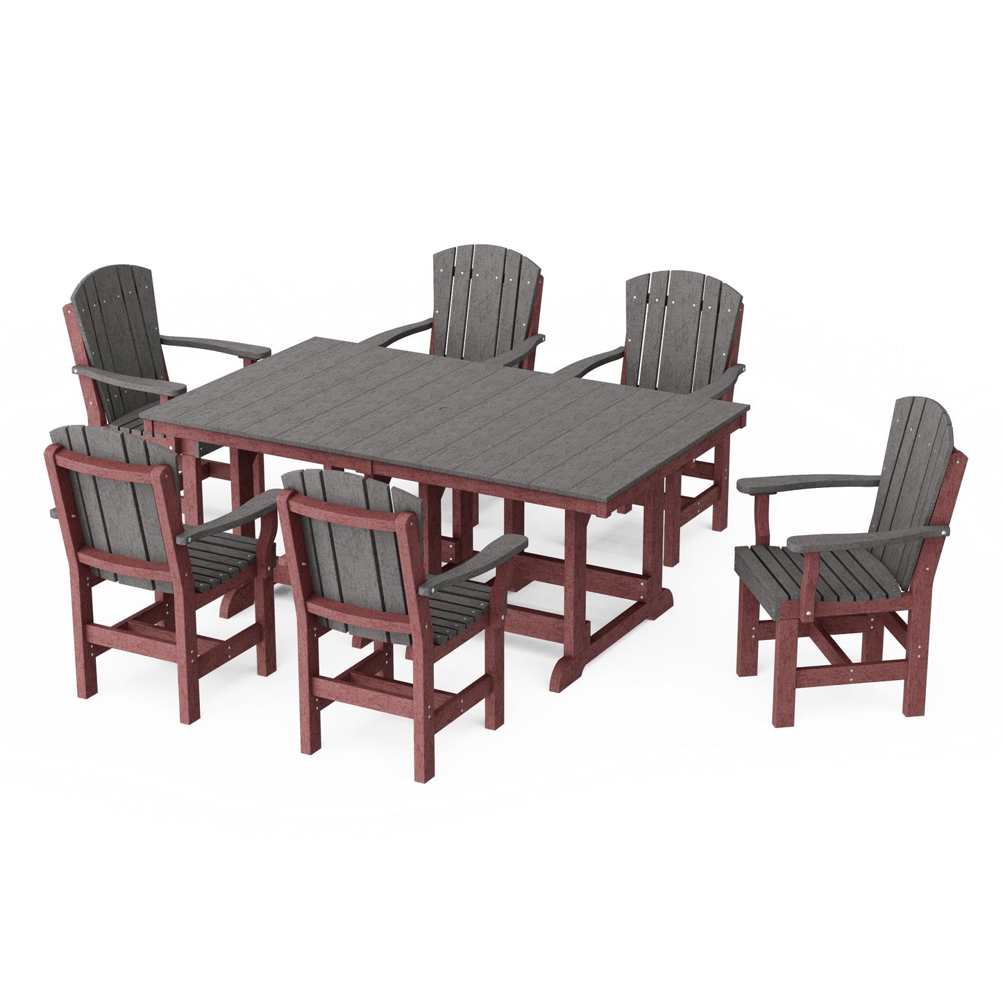 Heritage 7-Piece Arm Chair Rectangular Dining Set