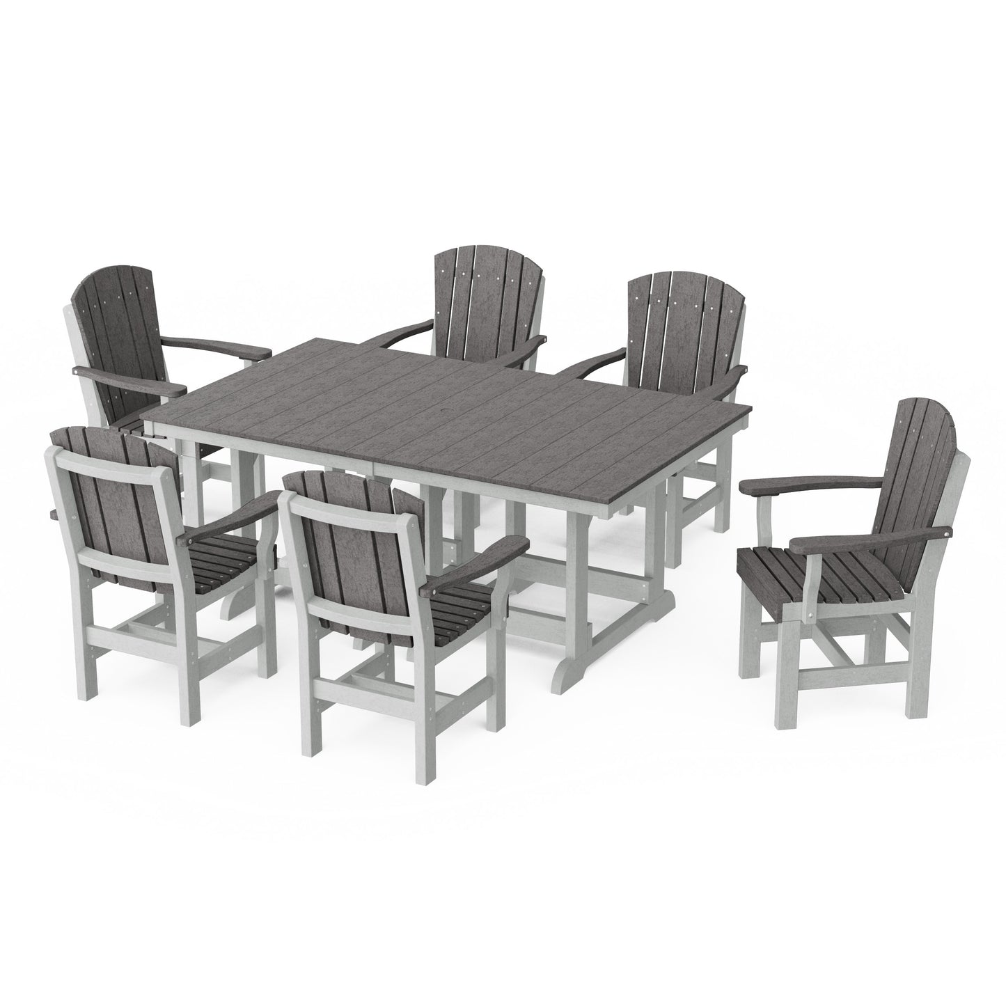 Heritage 7-Piece Arm Chair Rectangular Dining Set