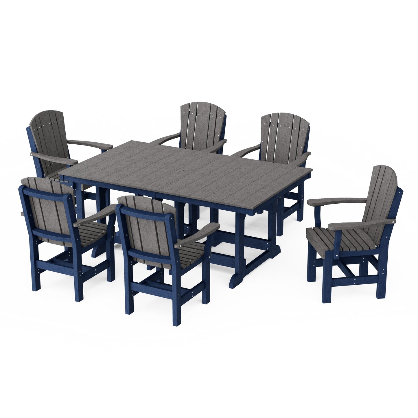 Heritage 7-Piece Arm Chair Rectangular Dining Set