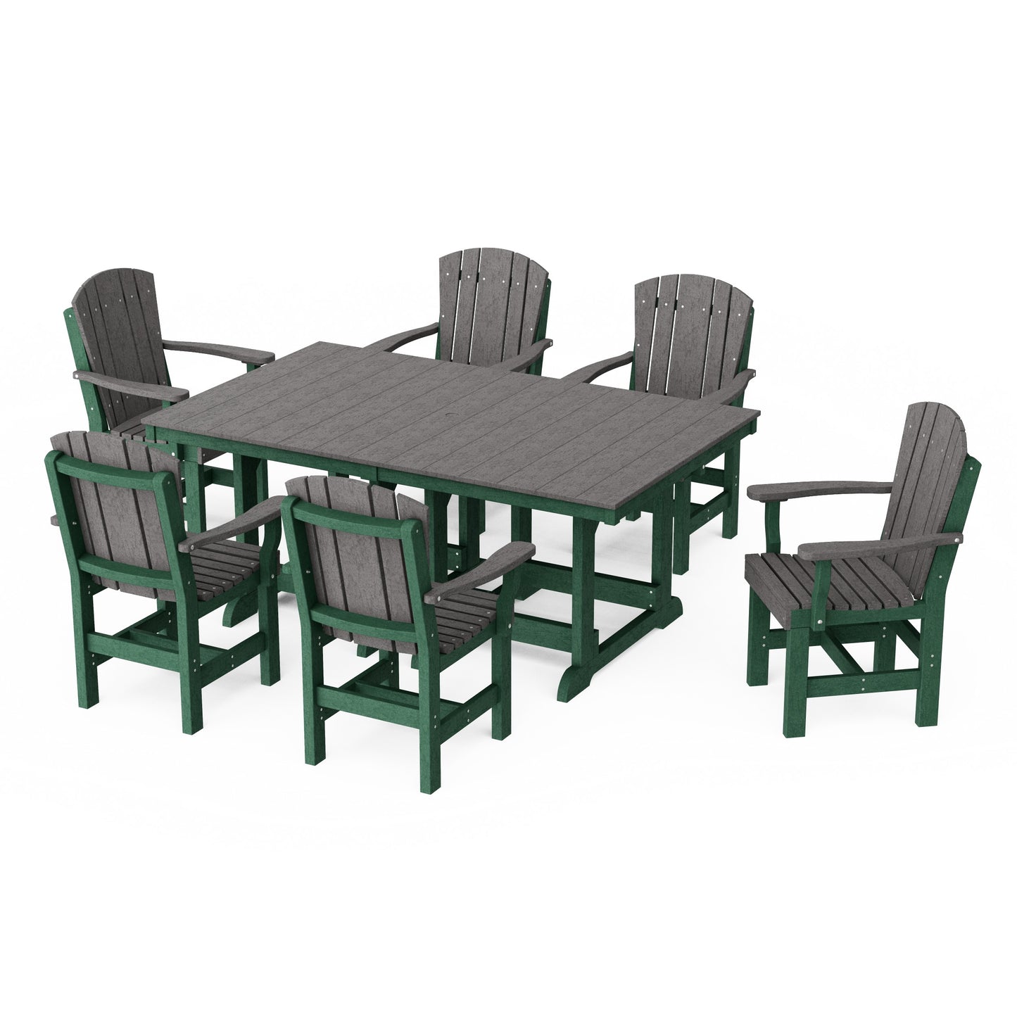 Heritage 7-Piece Arm Chair Rectangular Dining Set