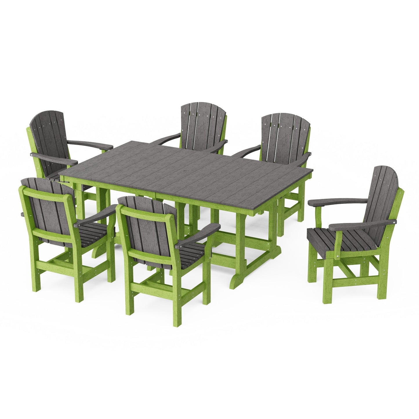Heritage 7-Piece Arm Chair Rectangular Dining Set