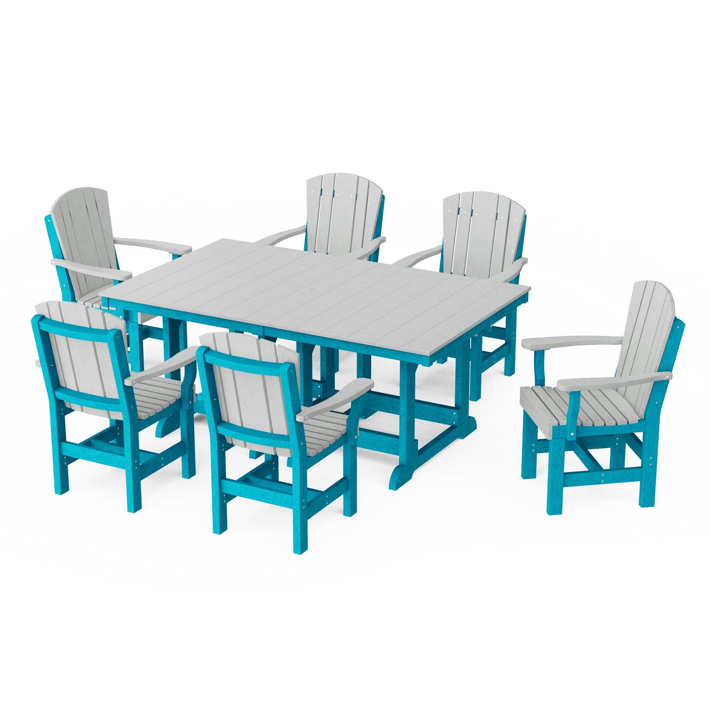 Heritage 7-Piece Arm Chair Rectangular Dining Set