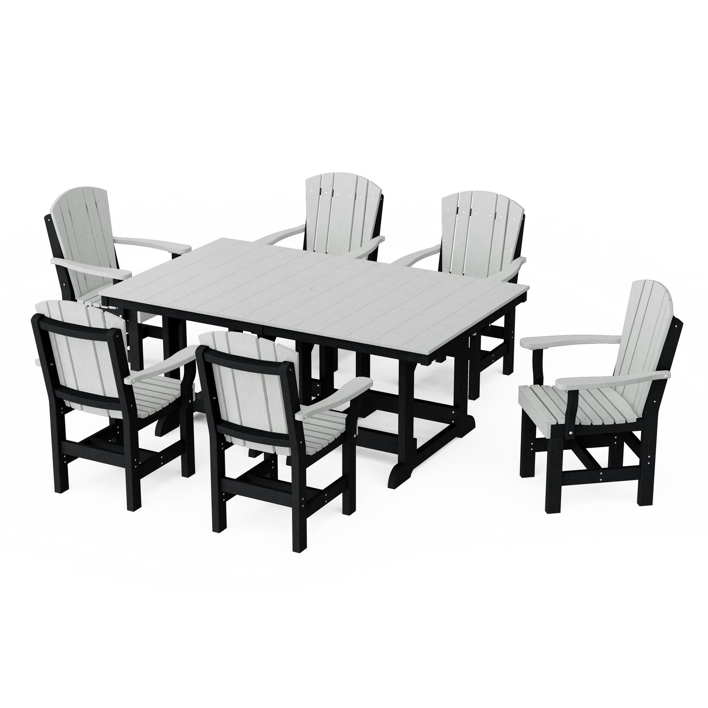 Heritage 7-Piece Arm Chair Rectangular Dining Set
