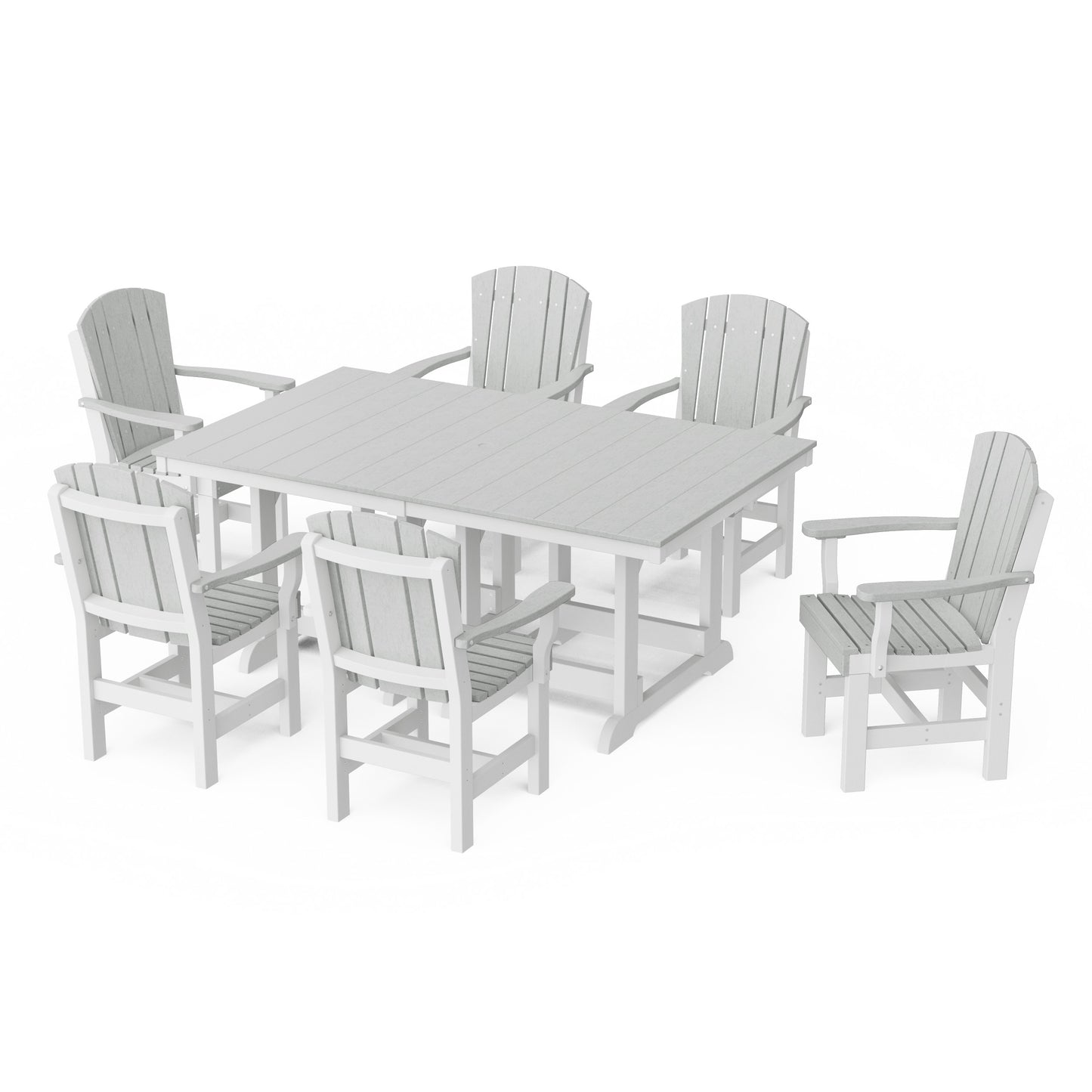 Heritage 7-Piece Arm Chair Rectangular Dining Set
