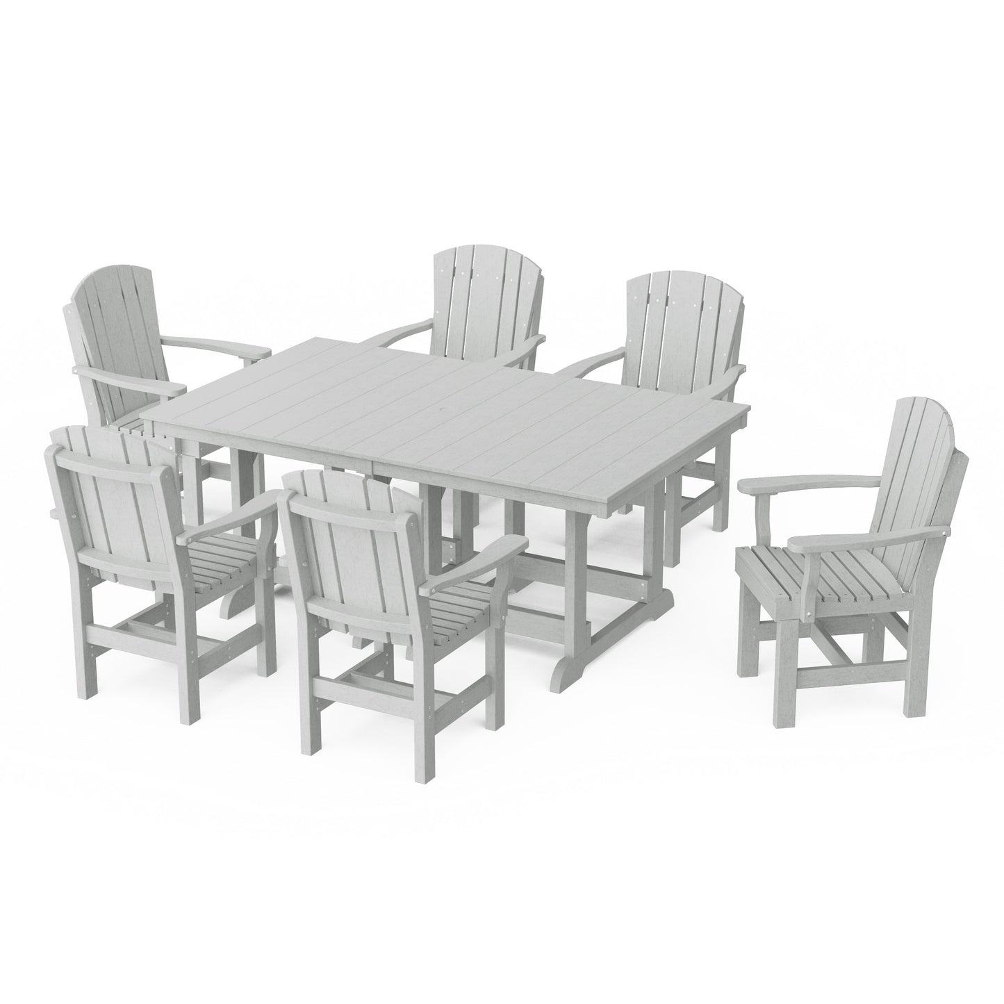 Heritage 7-Piece Arm Chair Rectangular Dining Set