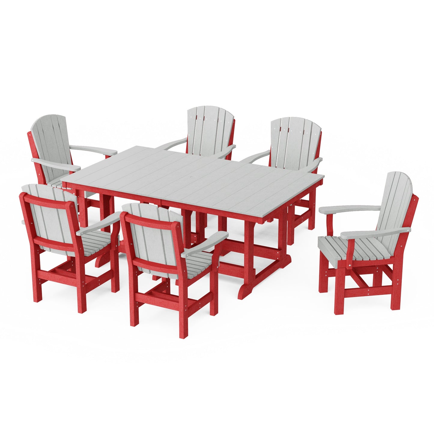 Heritage 7-Piece Arm Chair Rectangular Dining Set
