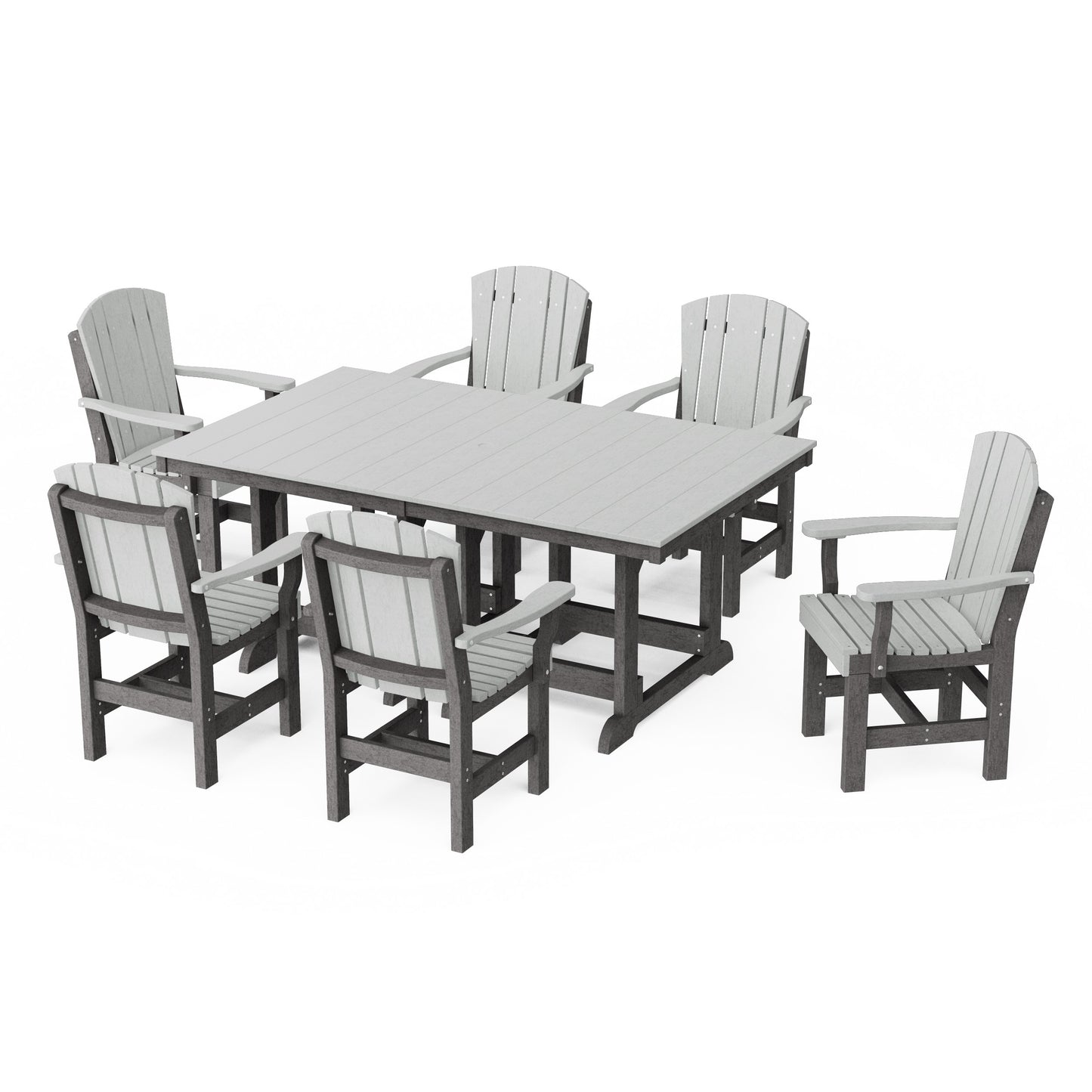 Heritage 7-Piece Arm Chair Rectangular Dining Set