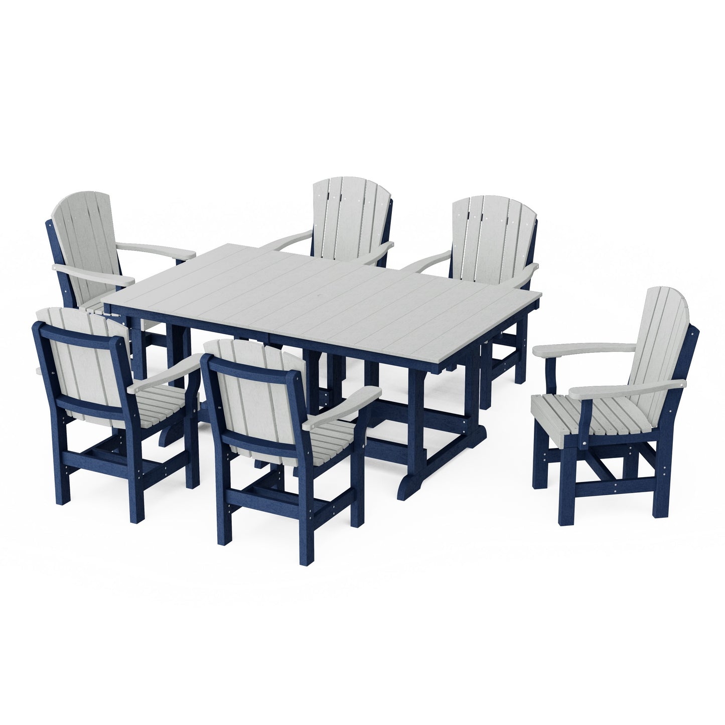 Heritage 7-Piece Arm Chair Rectangular Dining Set