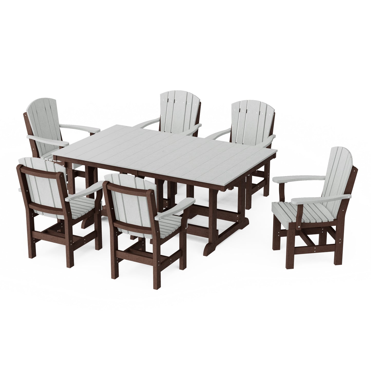 Heritage 7-Piece Arm Chair Rectangular Dining Set