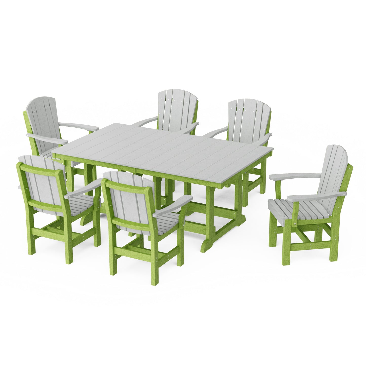 Heritage 7-Piece Arm Chair Rectangular Dining Set
