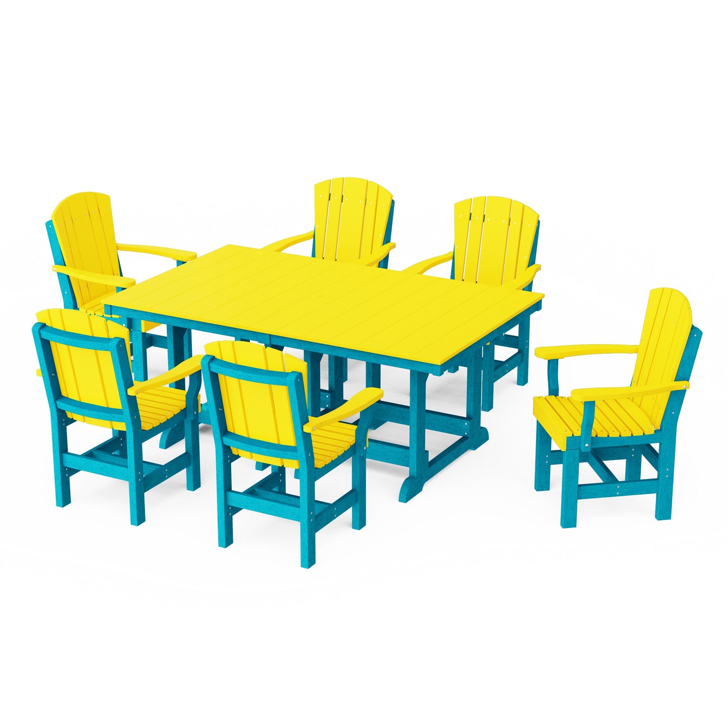 Heritage 7-Piece Arm Chair Rectangular Dining Set