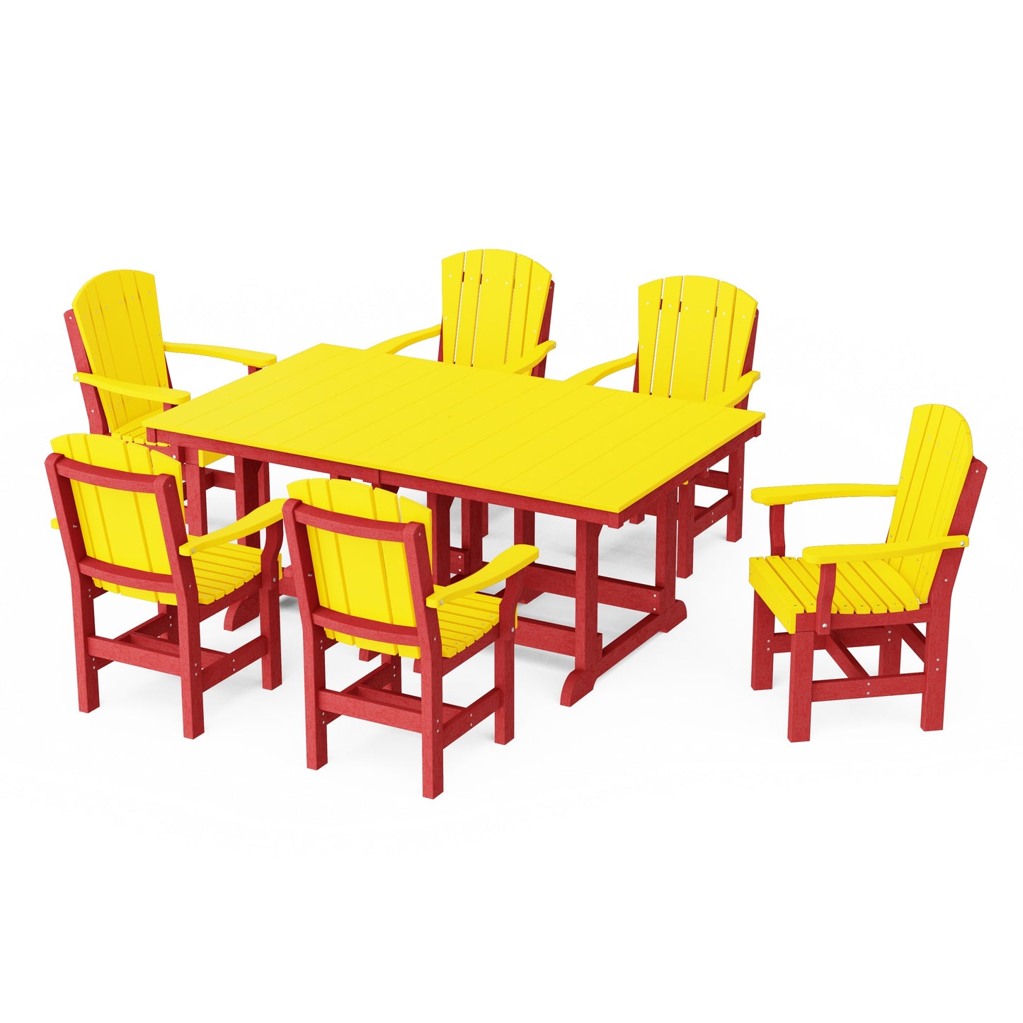 Heritage 7-Piece Arm Chair Rectangular Dining Set