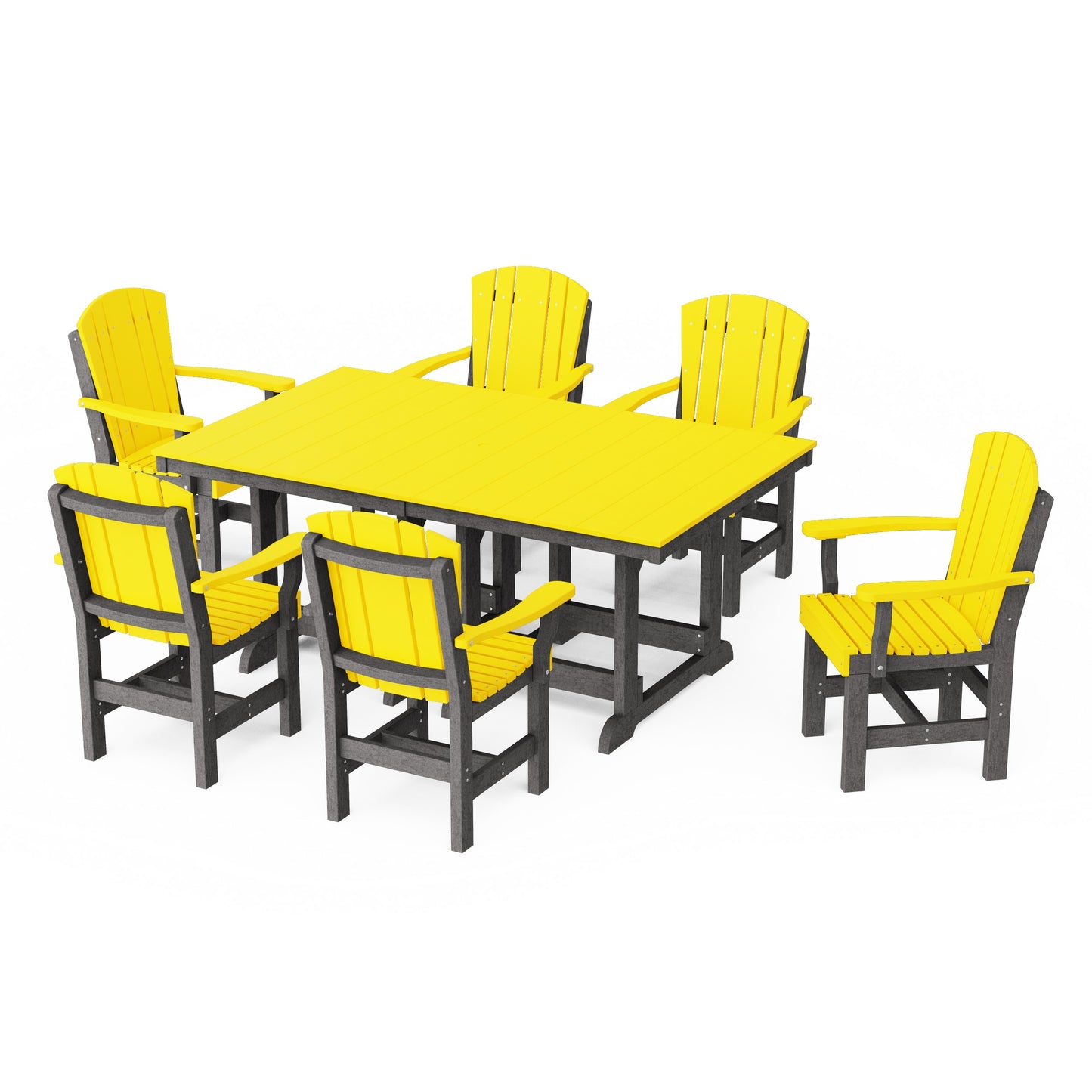 Heritage 7-Piece Arm Chair Rectangular Dining Set