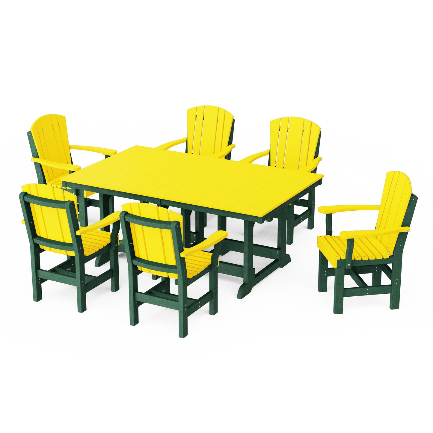 Heritage 7-Piece Arm Chair Rectangular Dining Set
