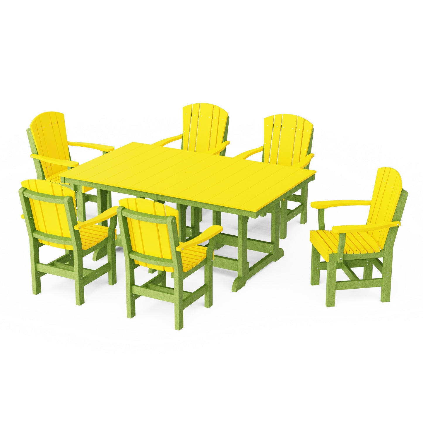 Heritage 7-Piece Arm Chair Rectangular Dining Set
