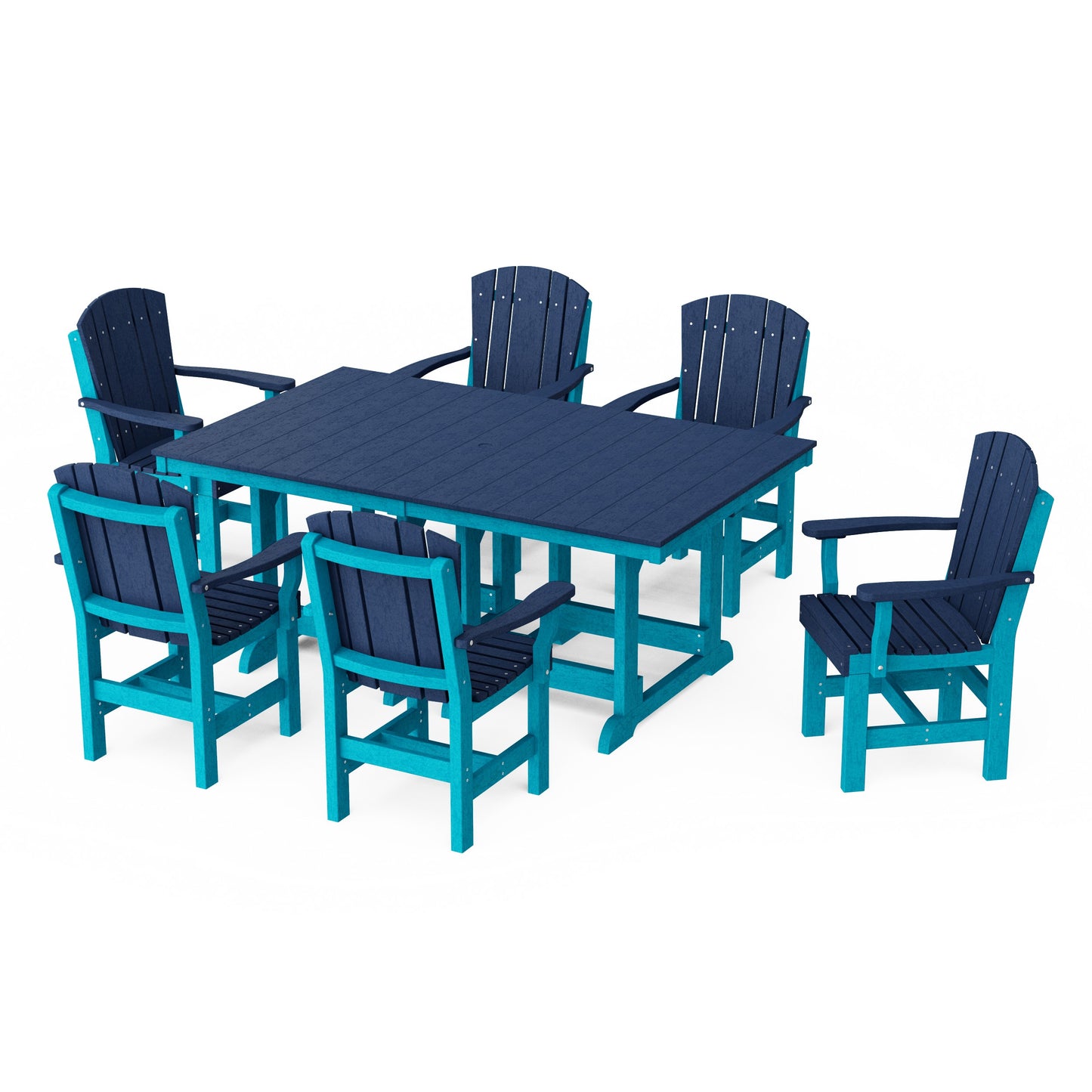 Heritage 7-Piece Arm Chair Rectangular Dining Set