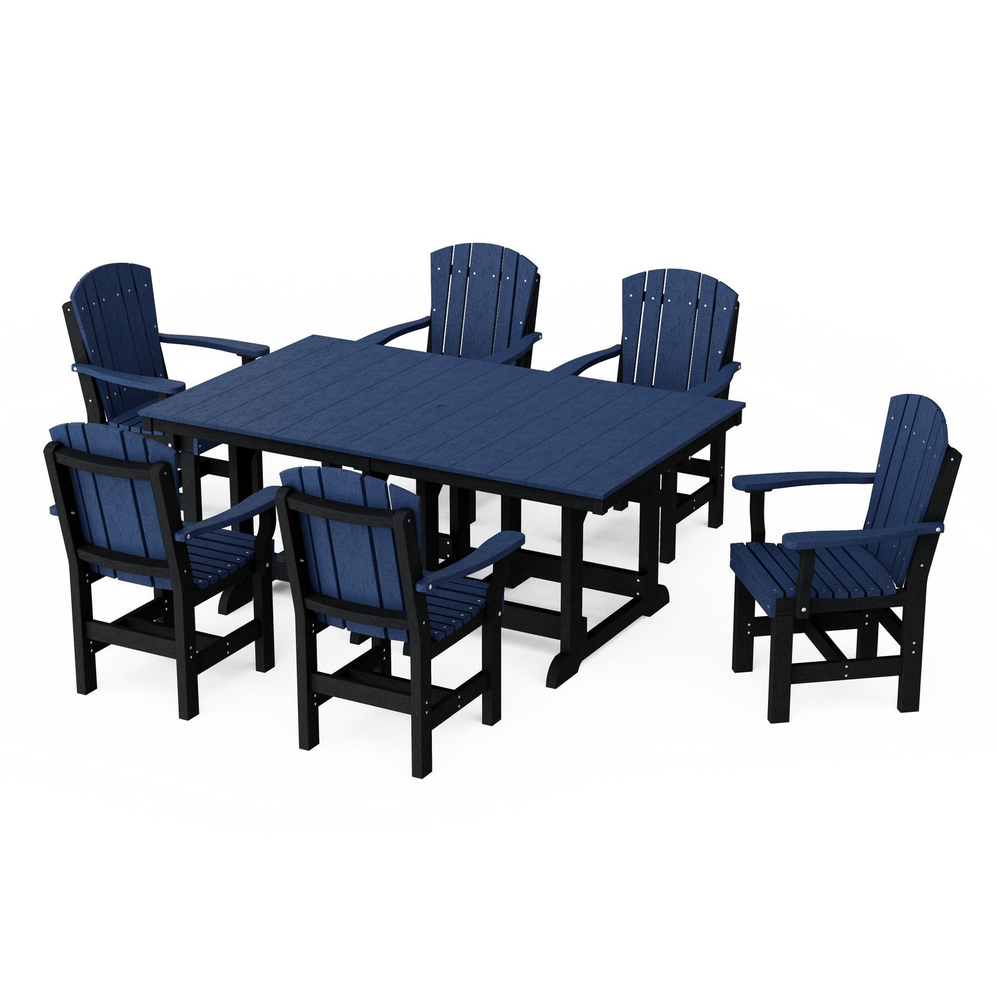Heritage 7-Piece Arm Chair Rectangular Dining Set