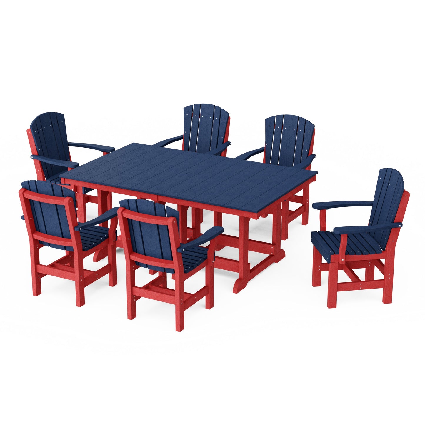 Heritage 7-Piece Arm Chair Rectangular Dining Set