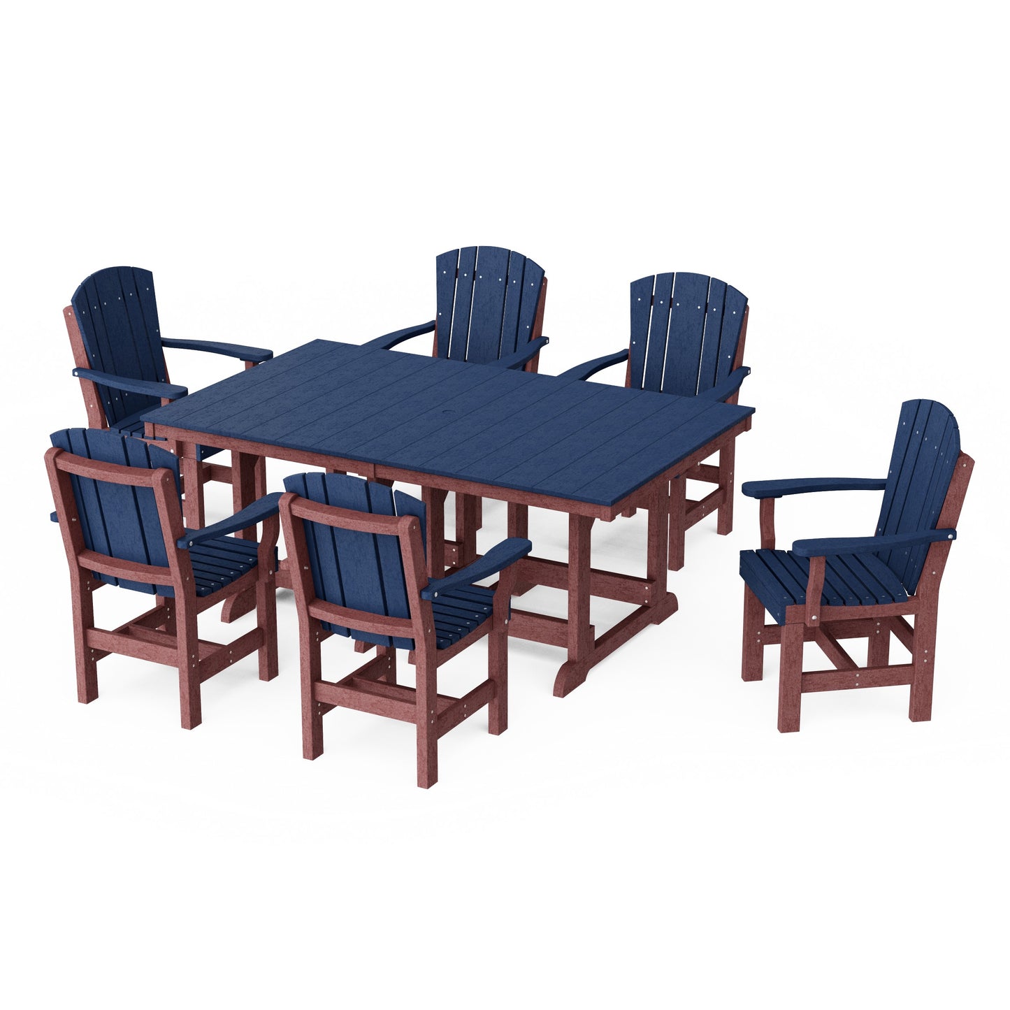 Heritage 7-Piece Arm Chair Rectangular Dining Set