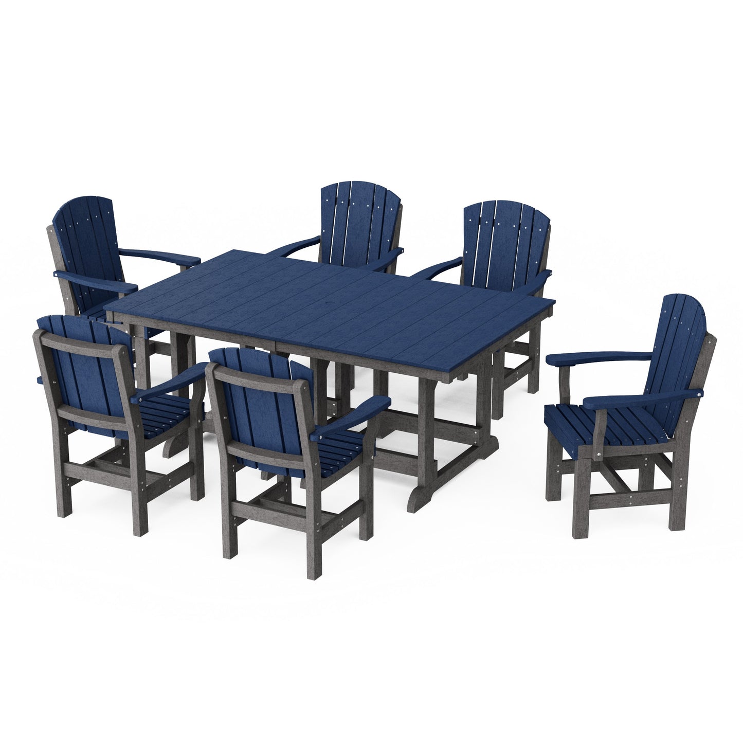Heritage 7-Piece Arm Chair Rectangular Dining Set