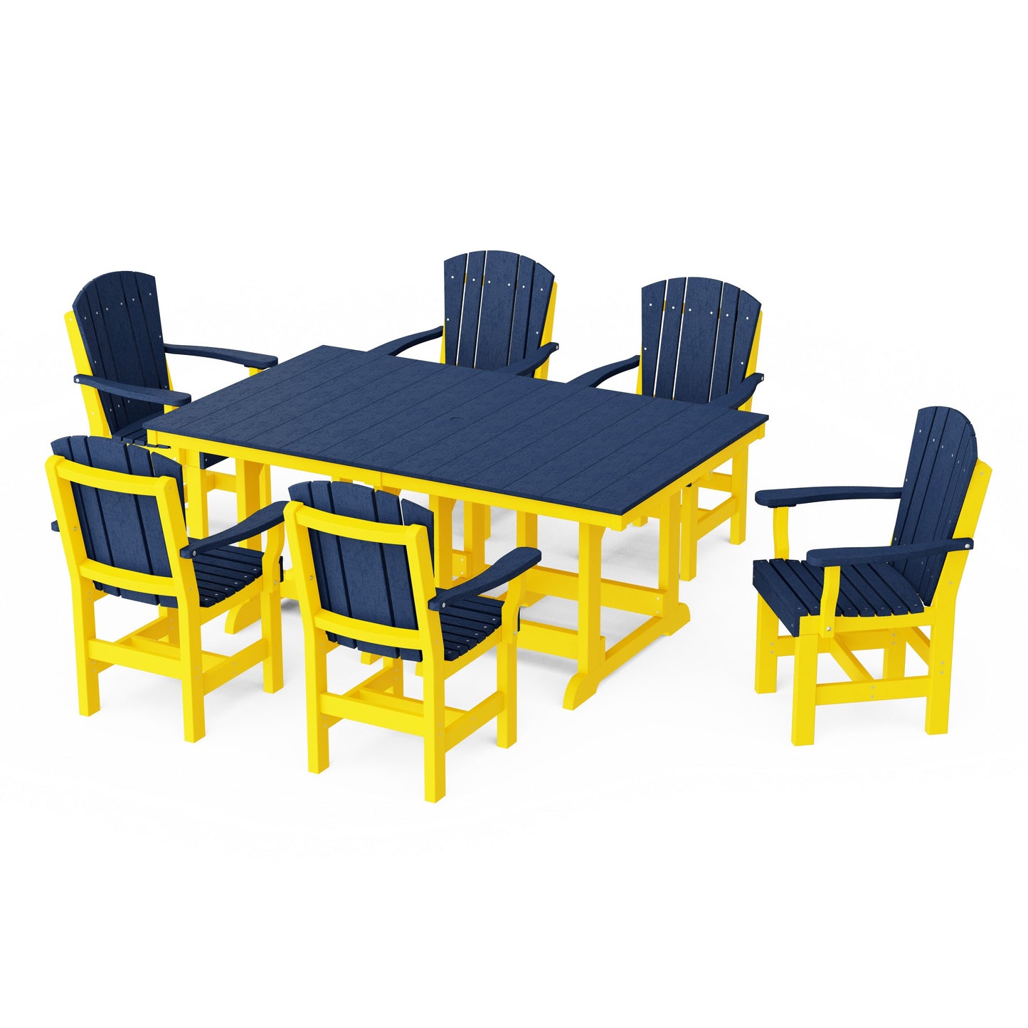 Heritage 7-Piece Arm Chair Rectangular Dining Set