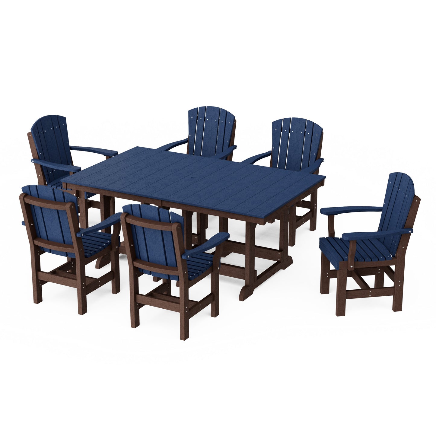 Heritage 7-Piece Arm Chair Rectangular Dining Set