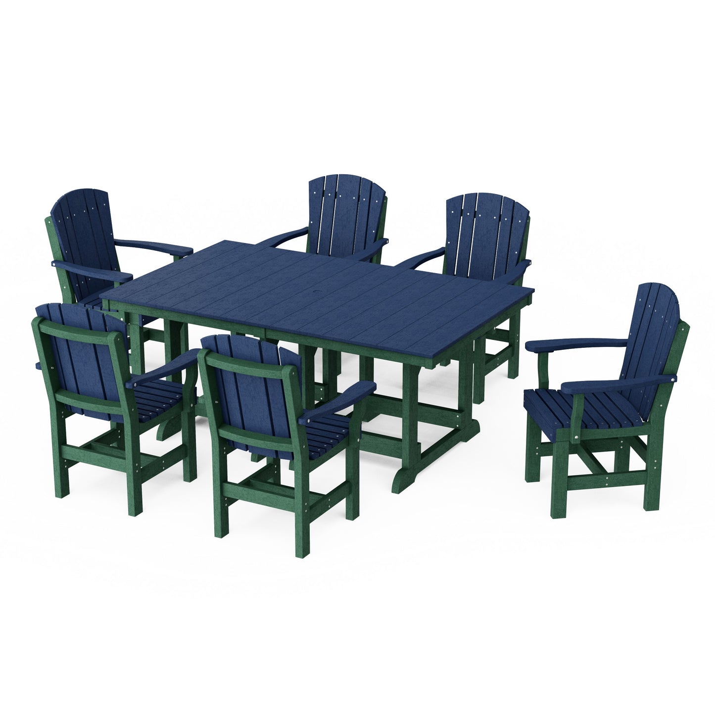 Heritage 7-Piece Arm Chair Rectangular Dining Set