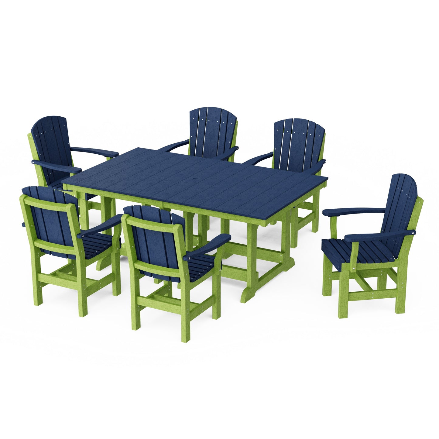 Heritage 7-Piece Arm Chair Rectangular Dining Set