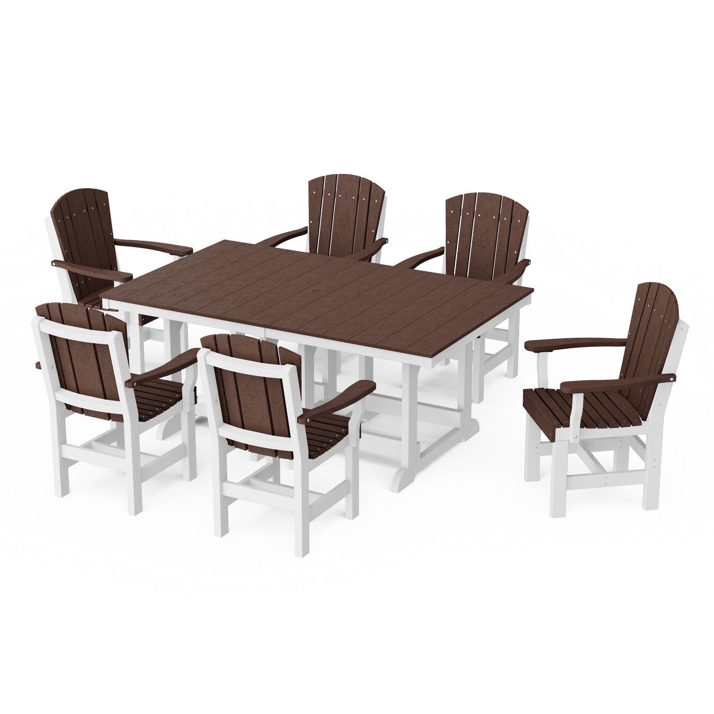 Heritage 7-Piece Arm Chair Rectangular Dining Set