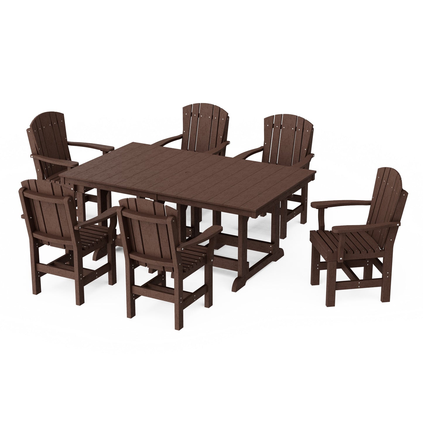 Heritage 7-Piece Arm Chair Rectangular Dining Set