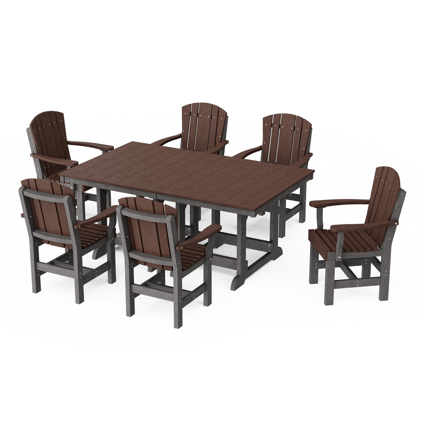 Heritage 7-Piece Arm Chair Rectangular Dining Set