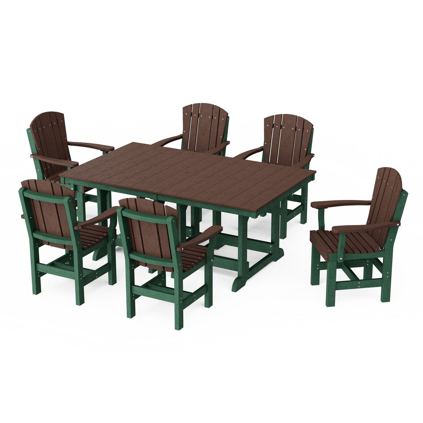 Heritage 7-Piece Arm Chair Rectangular Dining Set