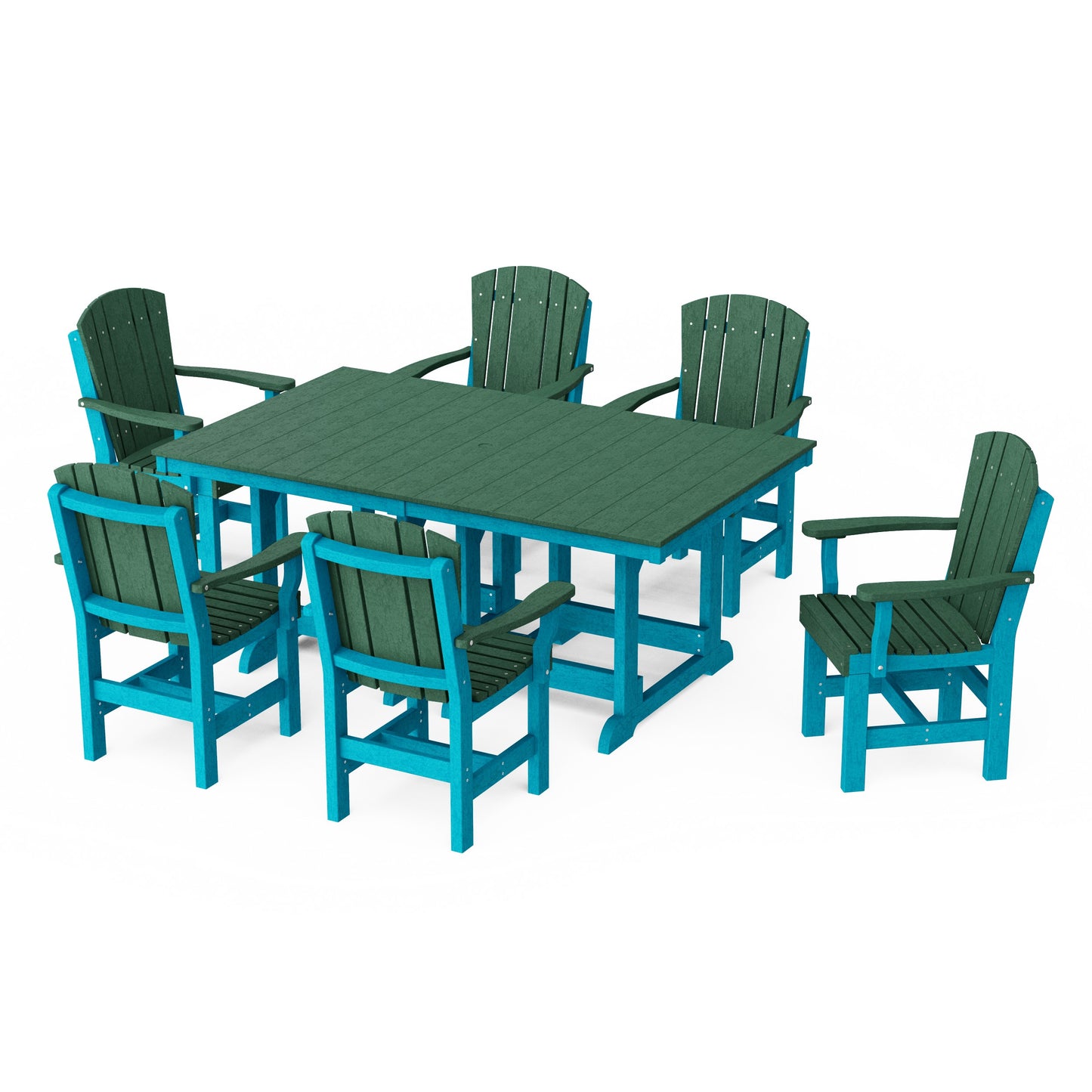 Heritage 7-Piece Arm Chair Rectangular Dining Set