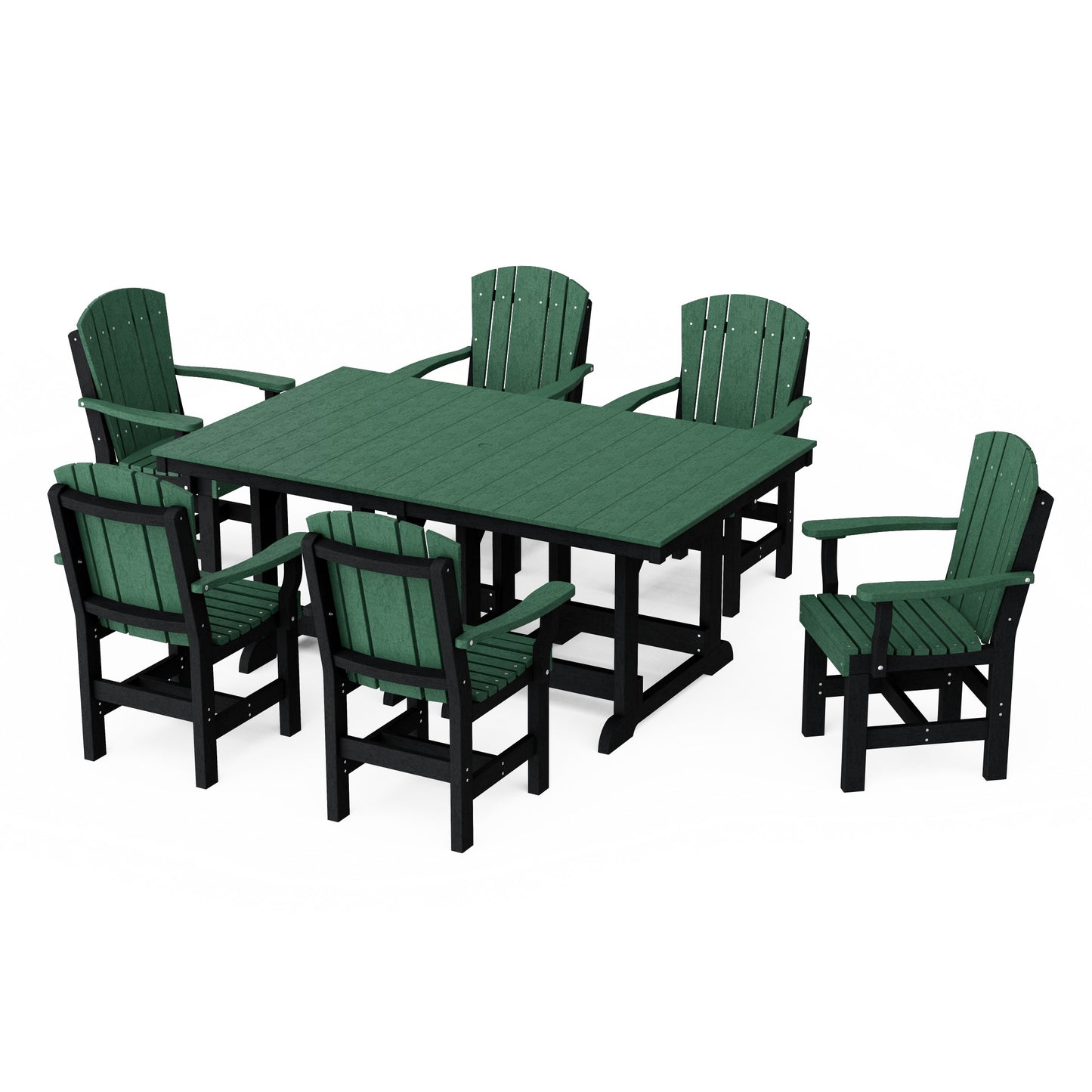 Heritage 7-Piece Arm Chair Rectangular Dining Set