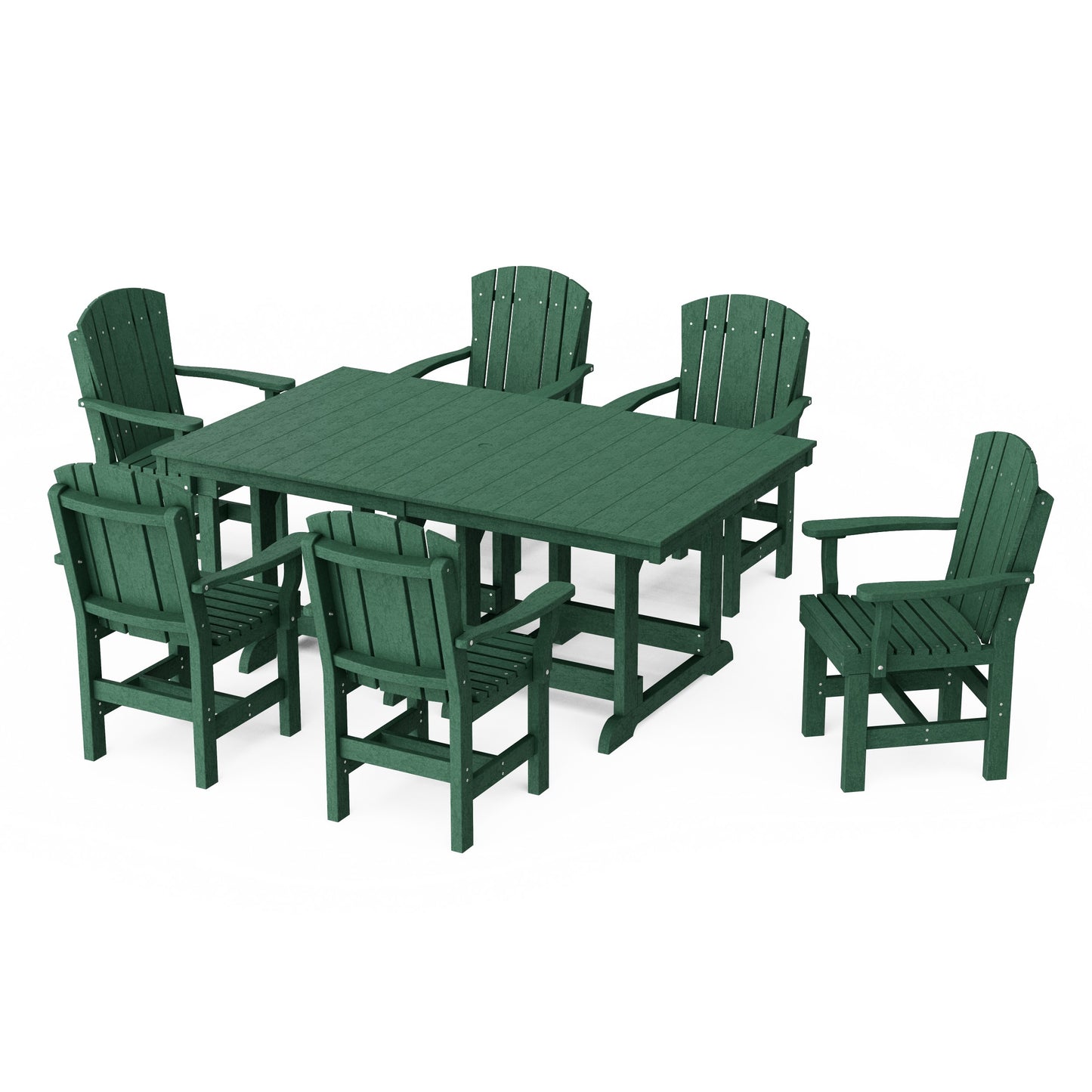 Heritage 7-Piece Arm Chair Rectangular Dining Set