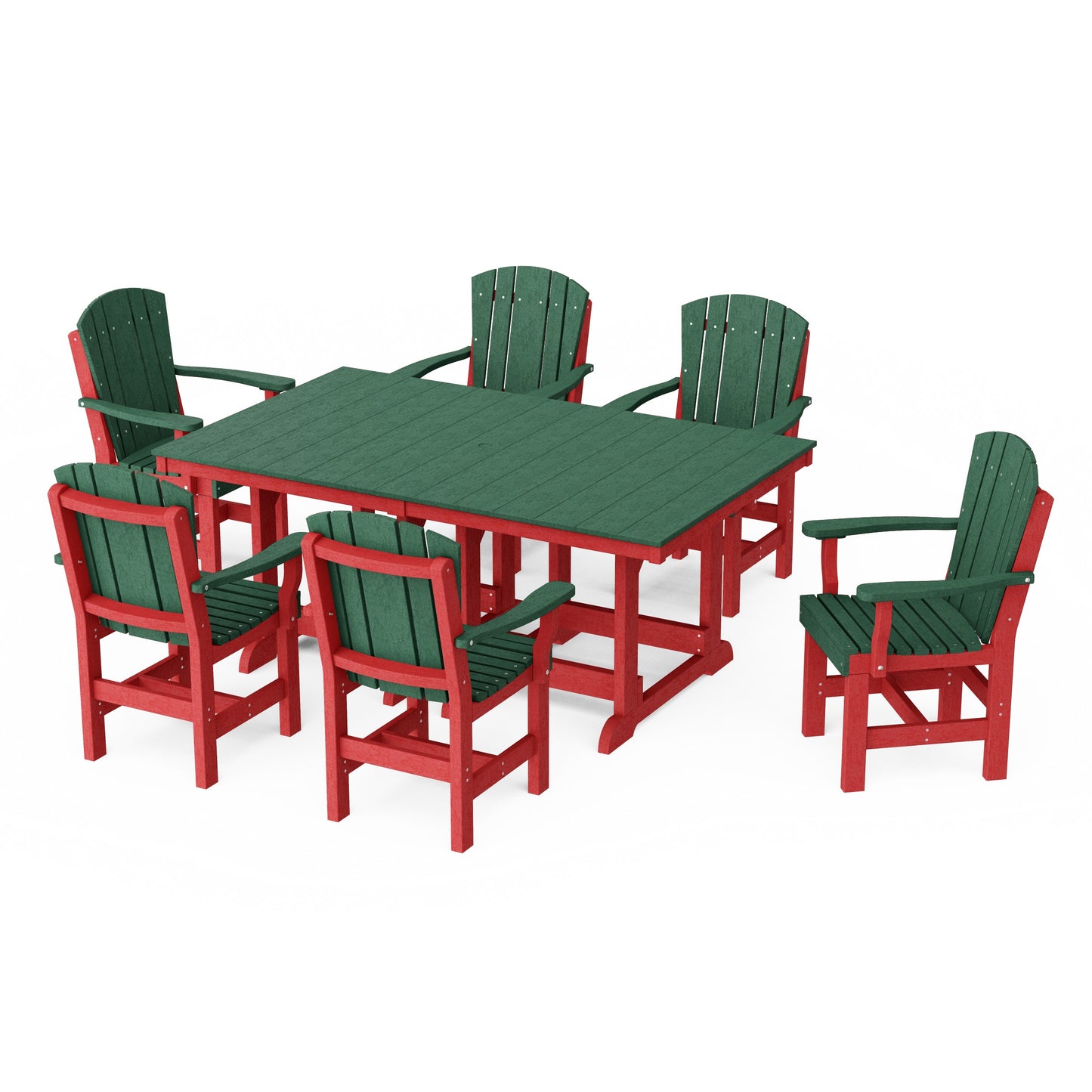 Heritage 7-Piece Arm Chair Rectangular Dining Set