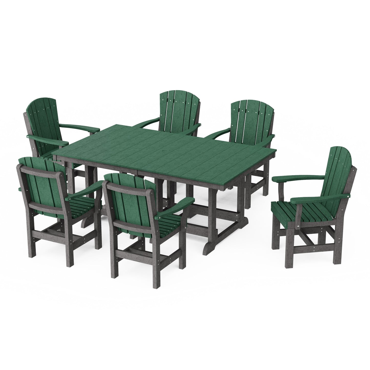 Heritage 7-Piece Arm Chair Rectangular Dining Set