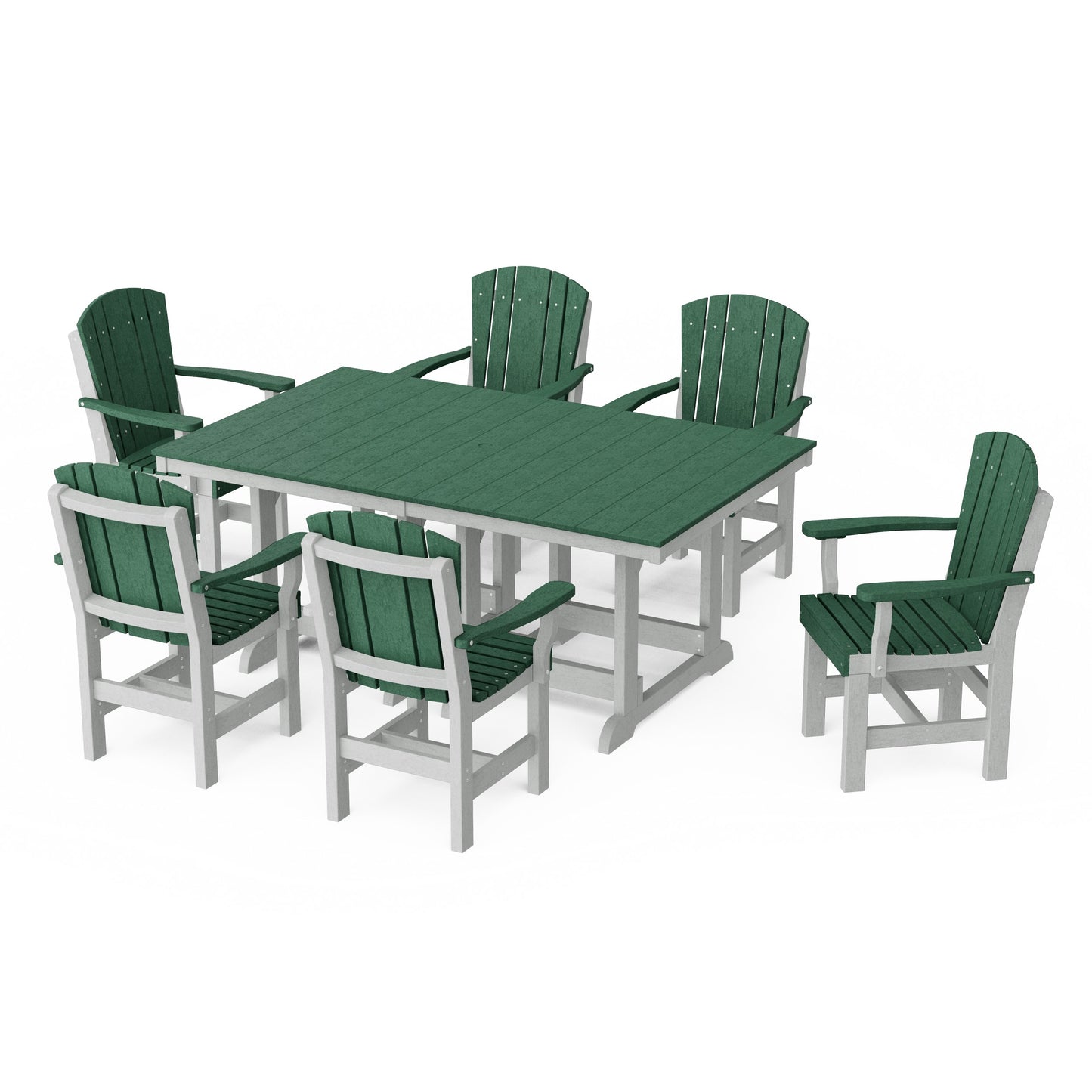 Heritage 7-Piece Arm Chair Rectangular Dining Set