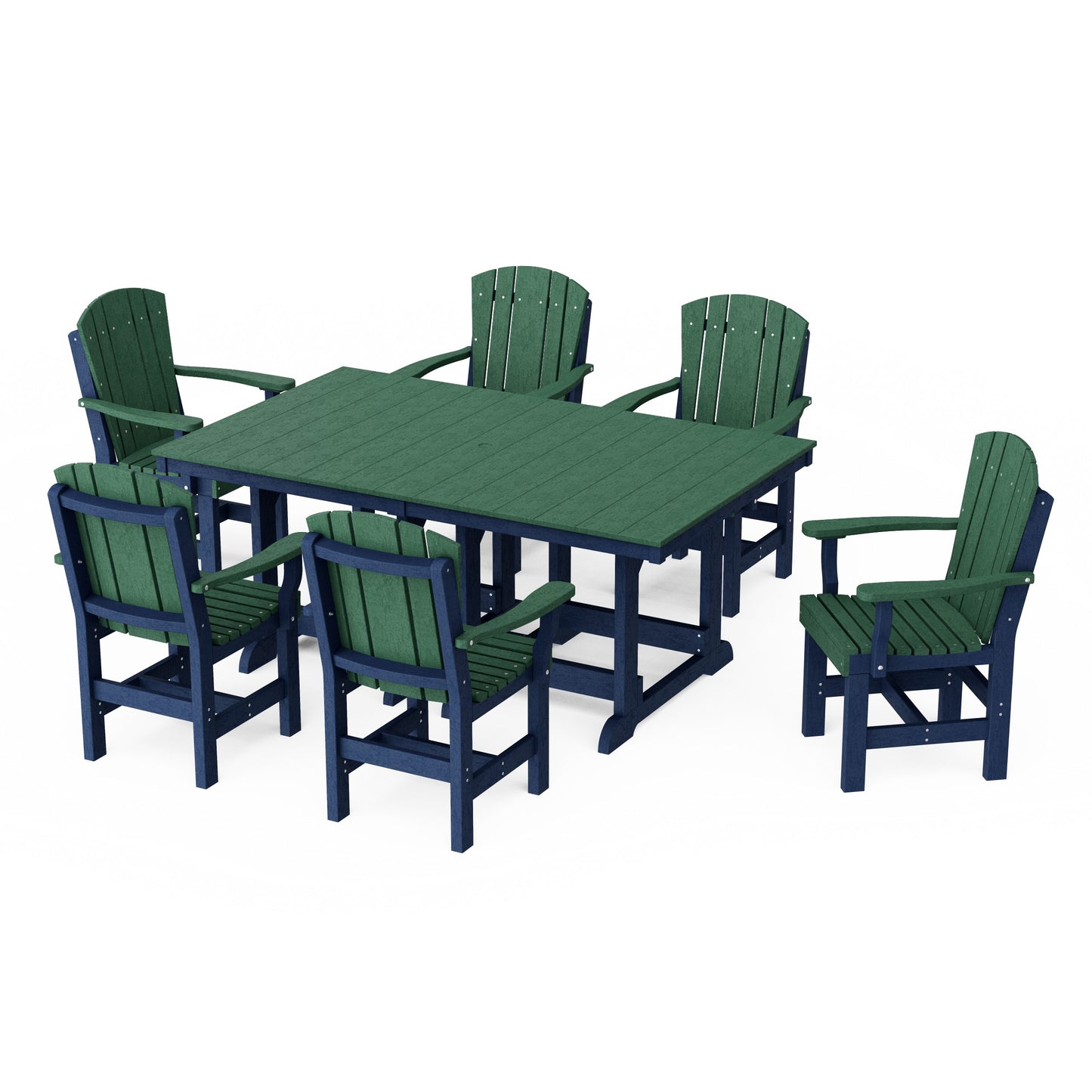 Heritage 7-Piece Arm Chair Rectangular Dining Set