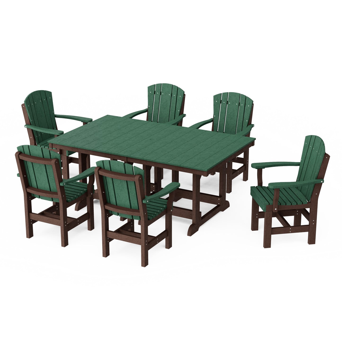 Heritage 7-Piece Arm Chair Rectangular Dining Set