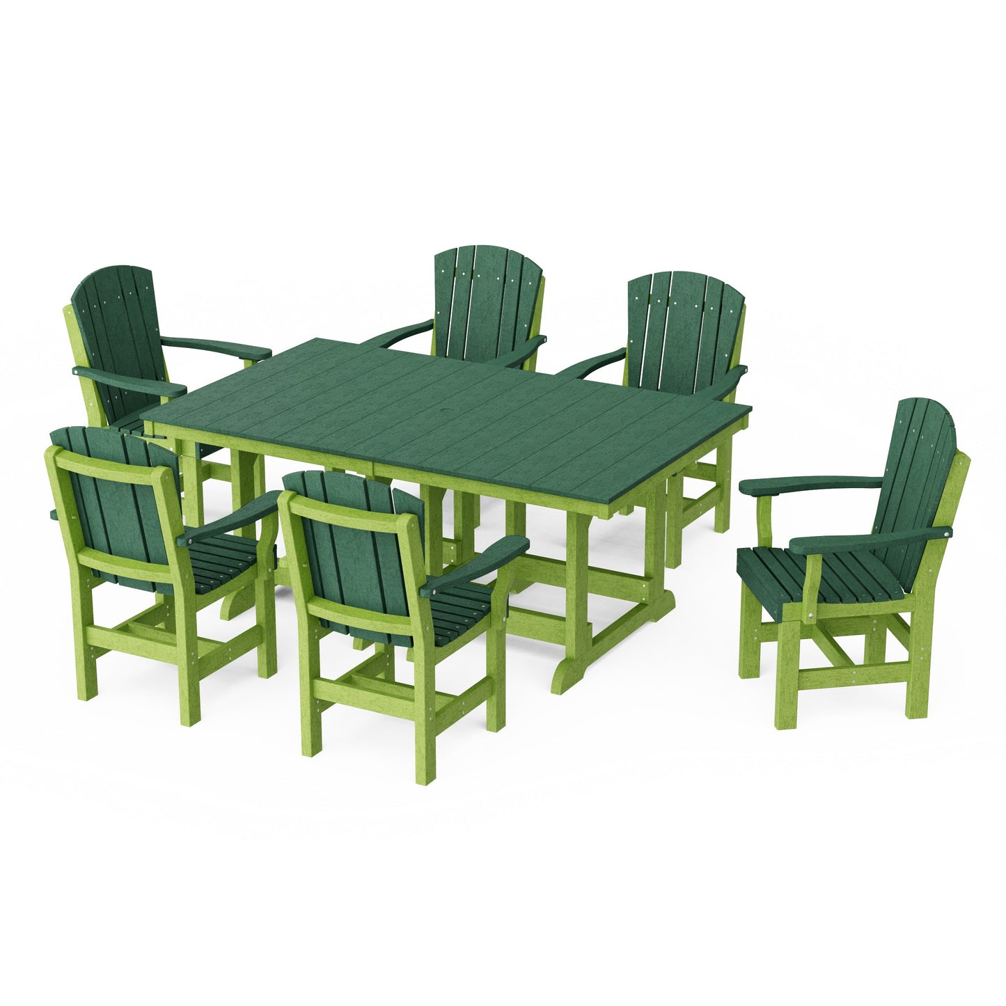 Heritage 7-Piece Arm Chair Rectangular Dining Set