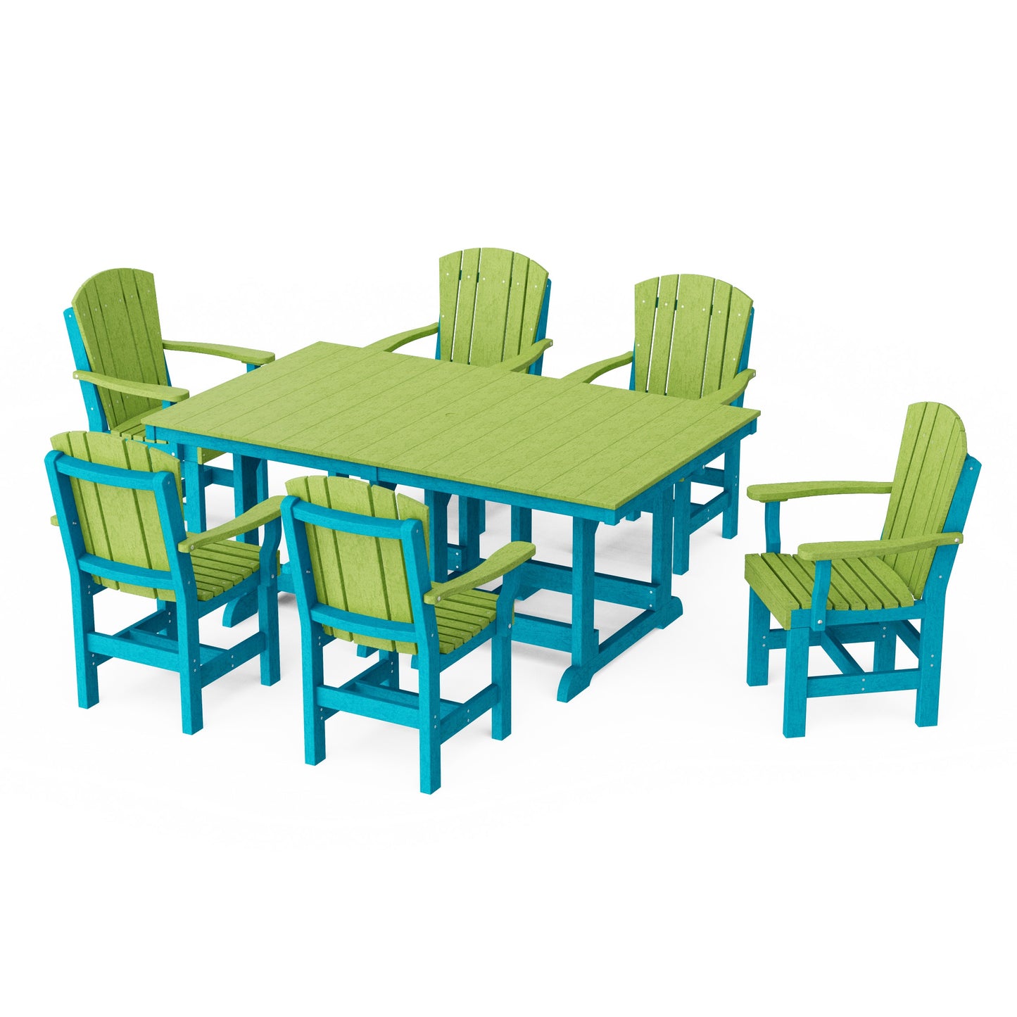 Heritage 7-Piece Arm Chair Rectangular Dining Set