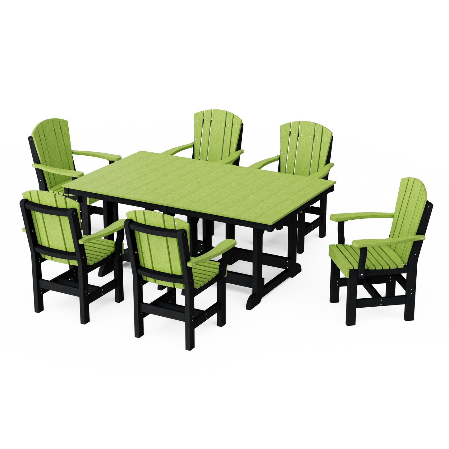 Heritage 7-Piece Arm Chair Rectangular Dining Set