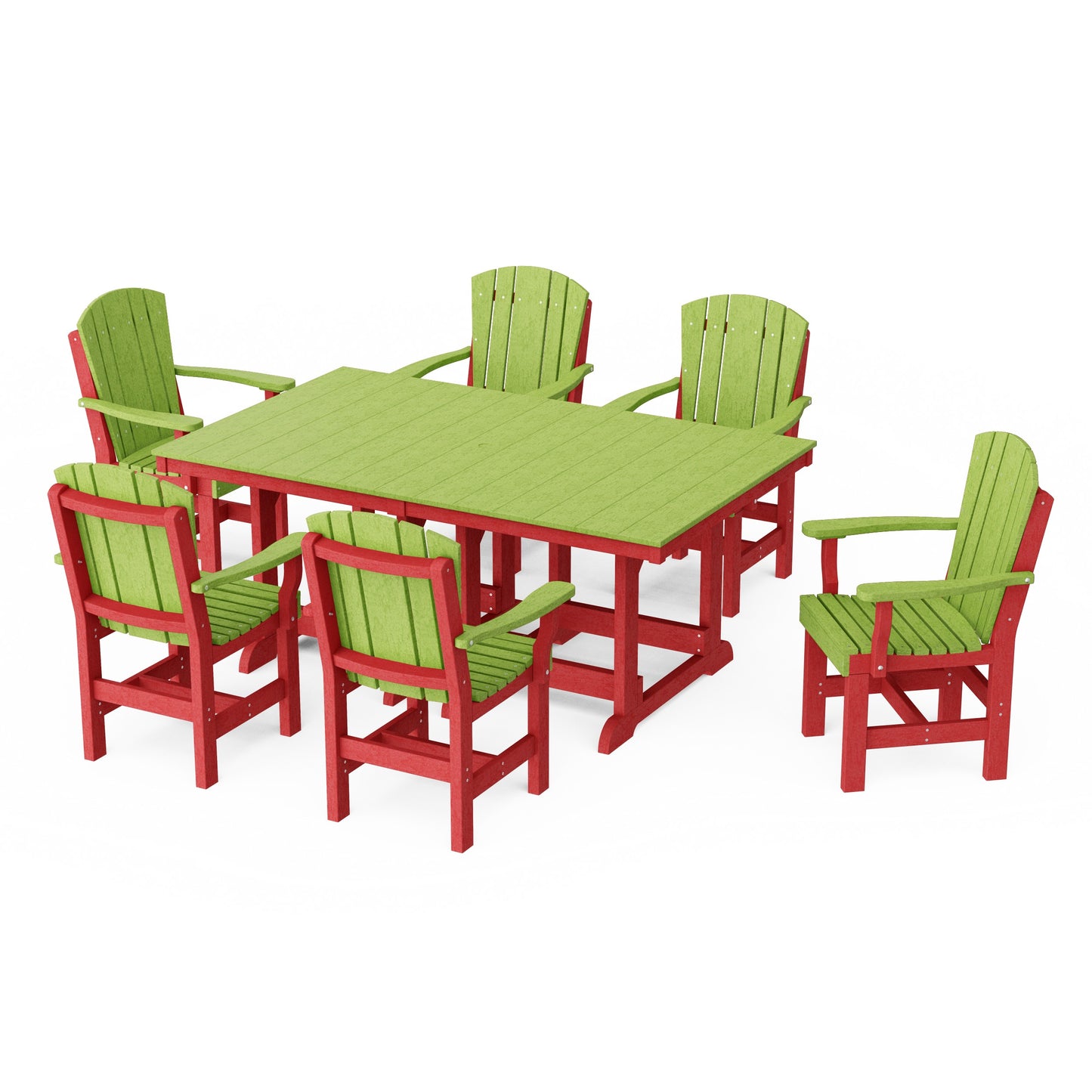 Heritage 7-Piece Arm Chair Rectangular Dining Set