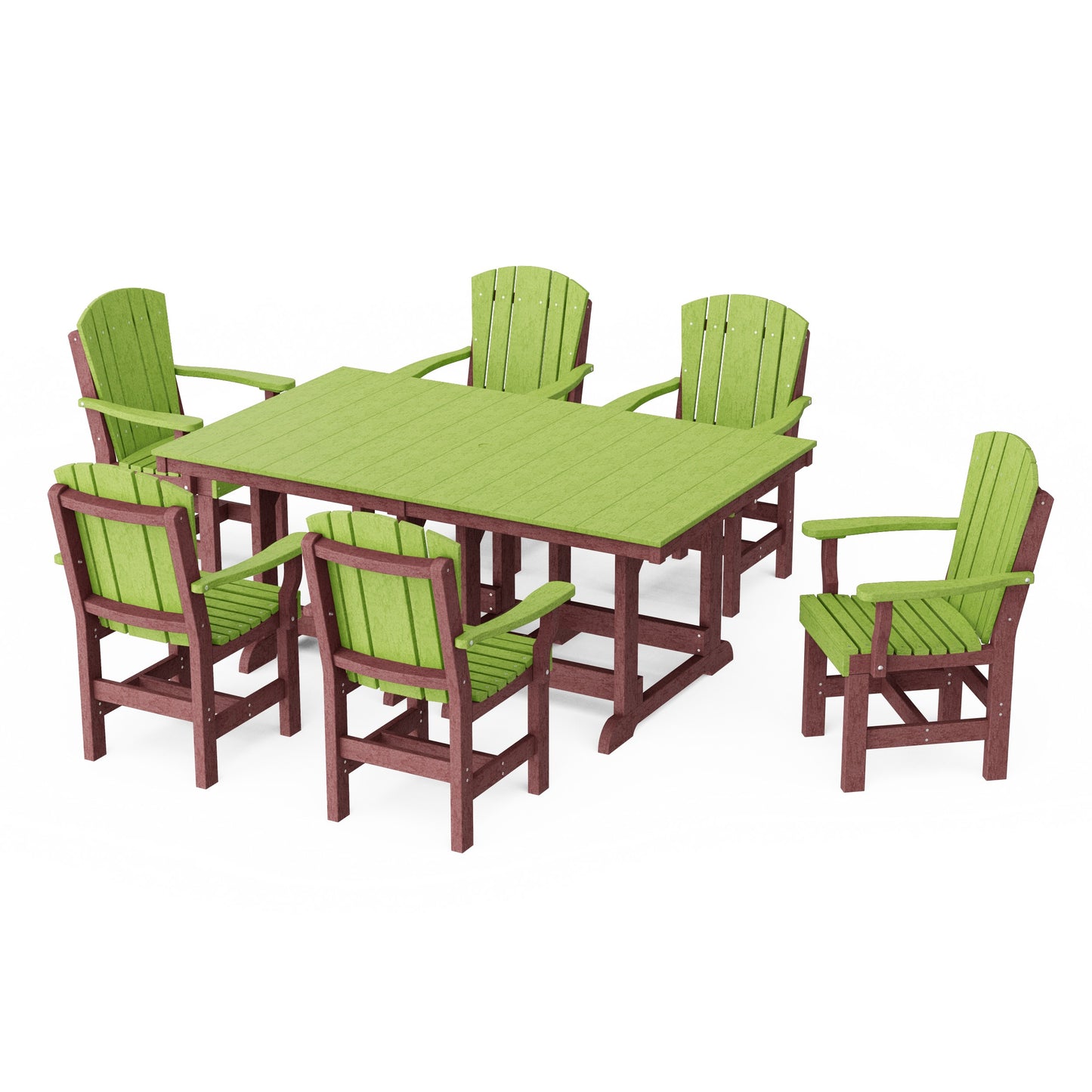 Heritage 7-Piece Arm Chair Rectangular Dining Set