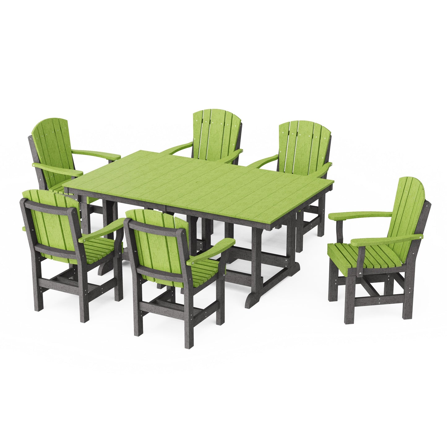 Heritage 7-Piece Arm Chair Rectangular Dining Set