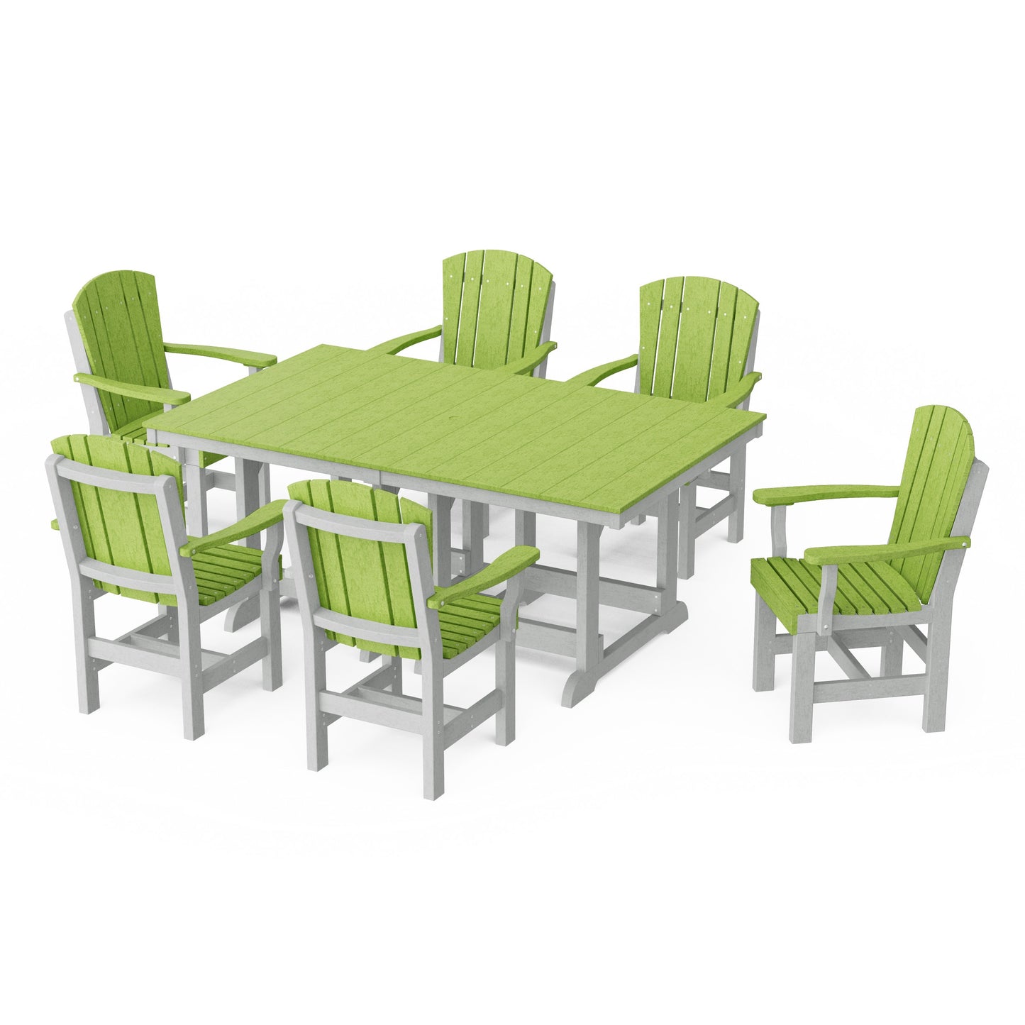 Heritage 7-Piece Arm Chair Rectangular Dining Set