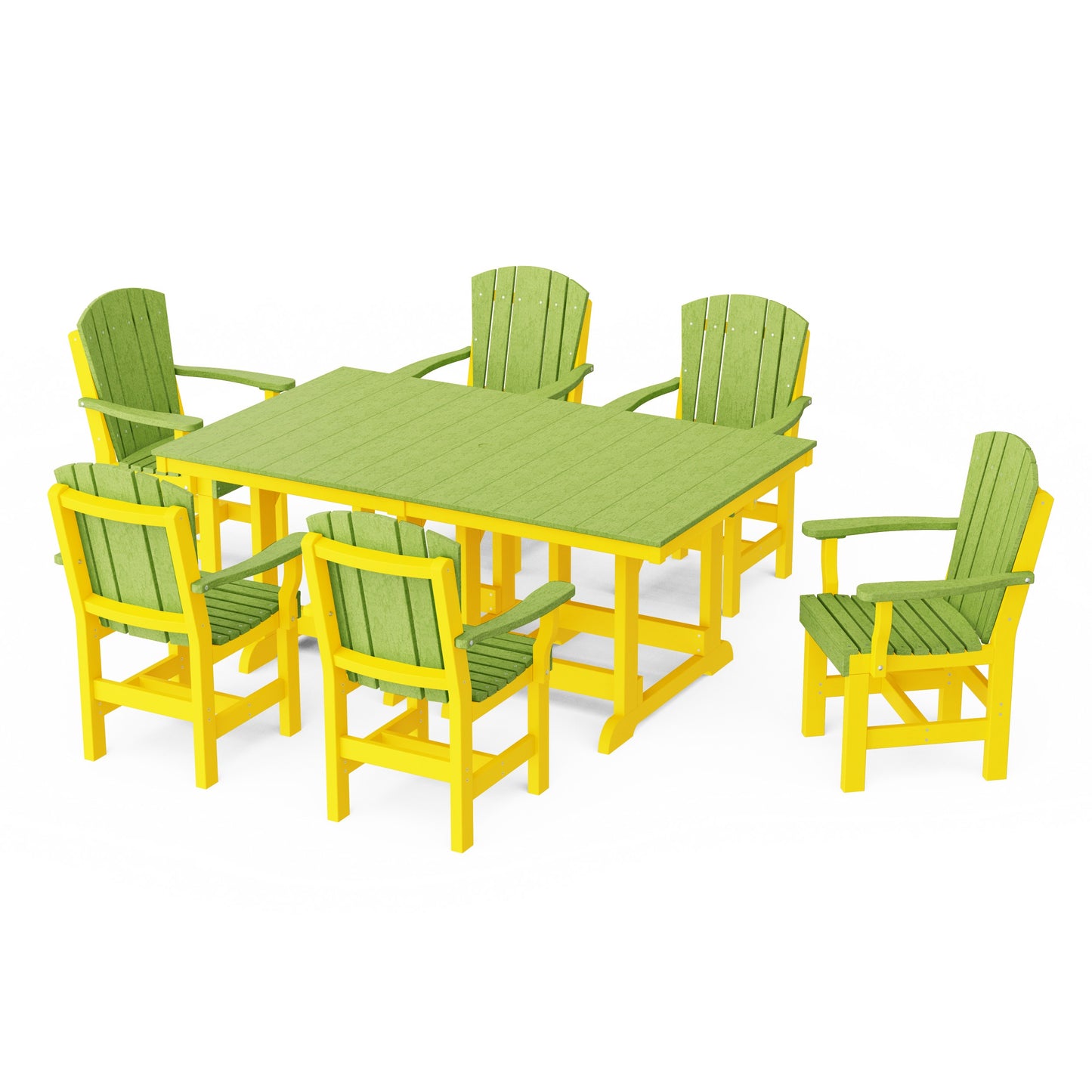 Heritage 7-Piece Arm Chair Rectangular Dining Set