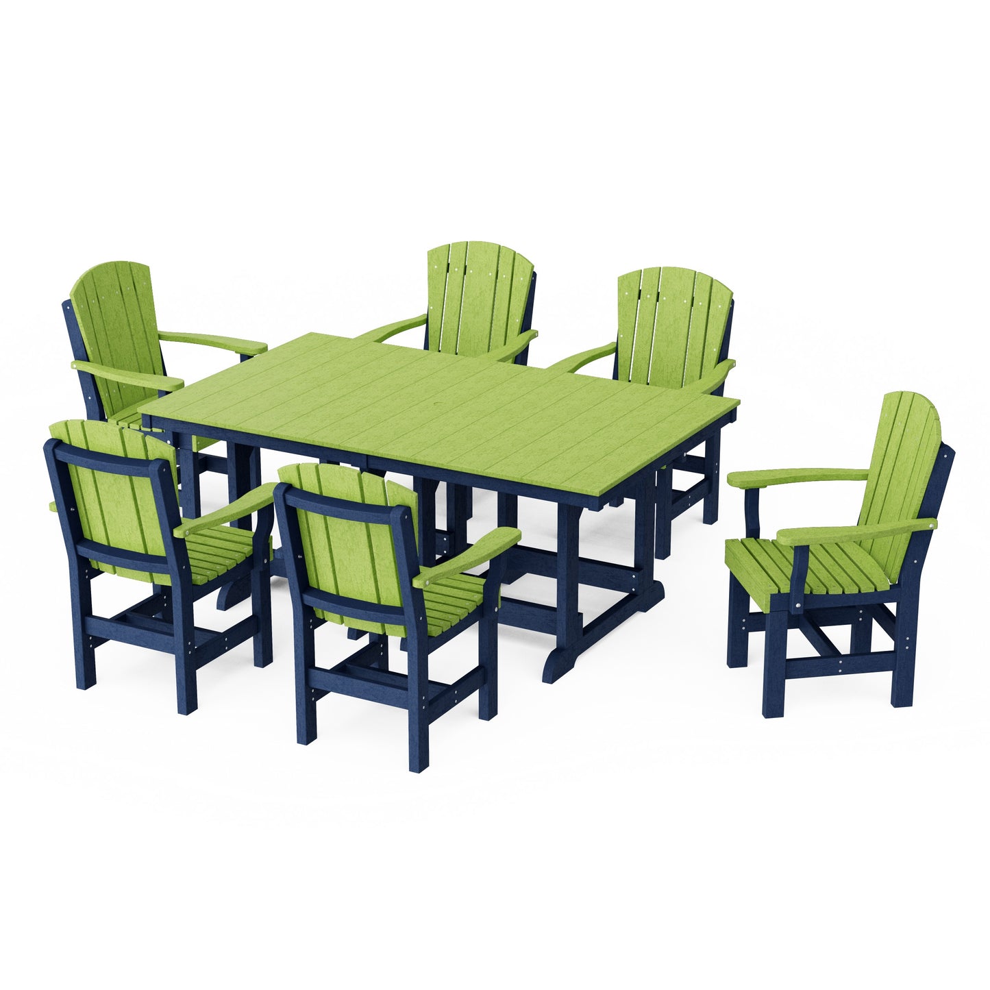 Heritage 7-Piece Arm Chair Rectangular Dining Set